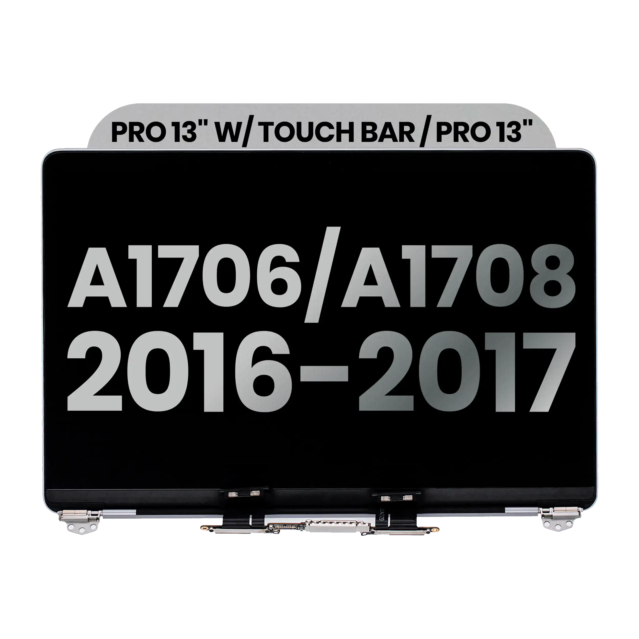 Complete LCD Display Assembly For MacBook Pro 13" A1706 / A1708 (2016-2017) (Used OEM Pull: Grade A) (Space Gray)