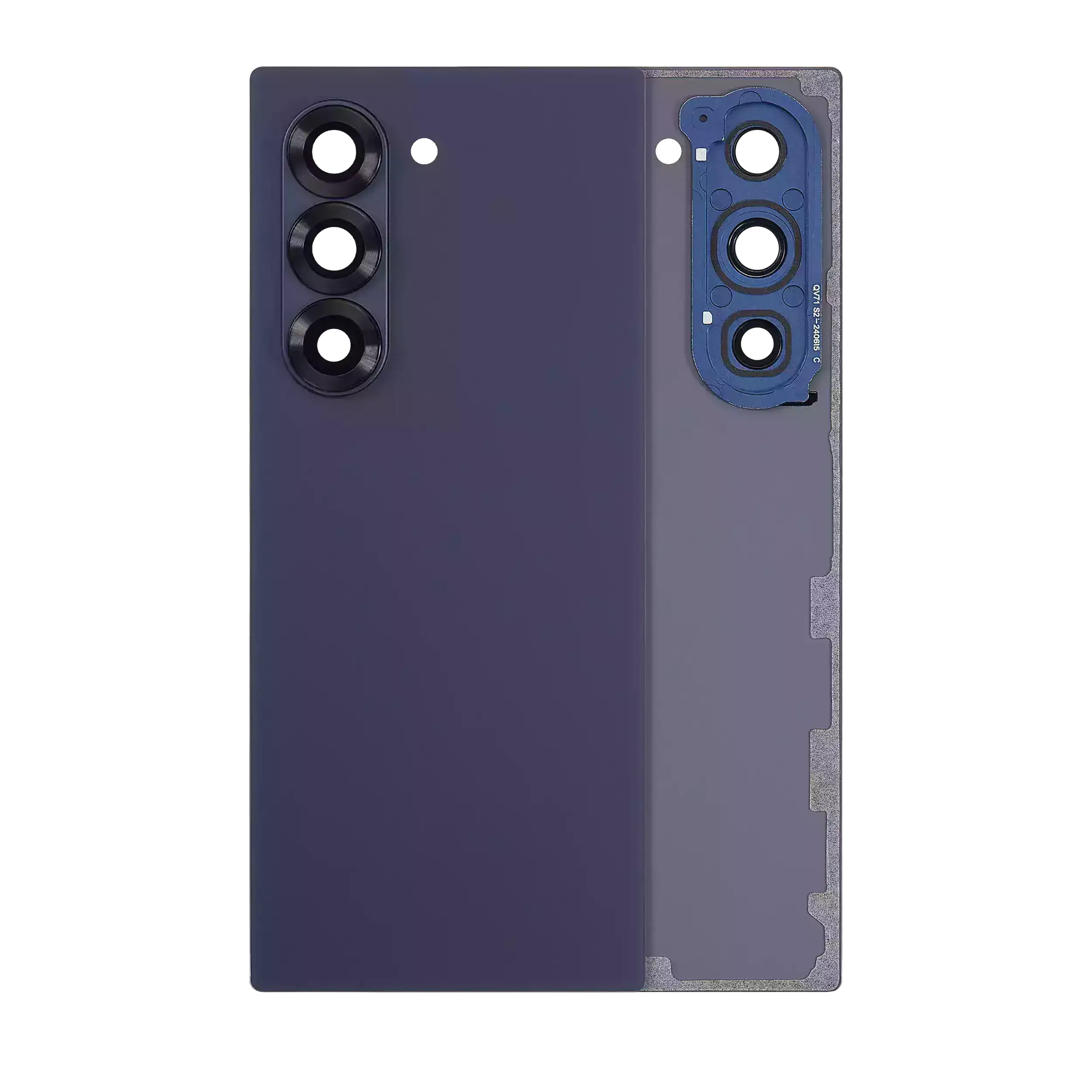 Back Cover Glass With Camera Lens For Samsung Galaxy Z Fold 6 5G (Service Pack) (Navy)