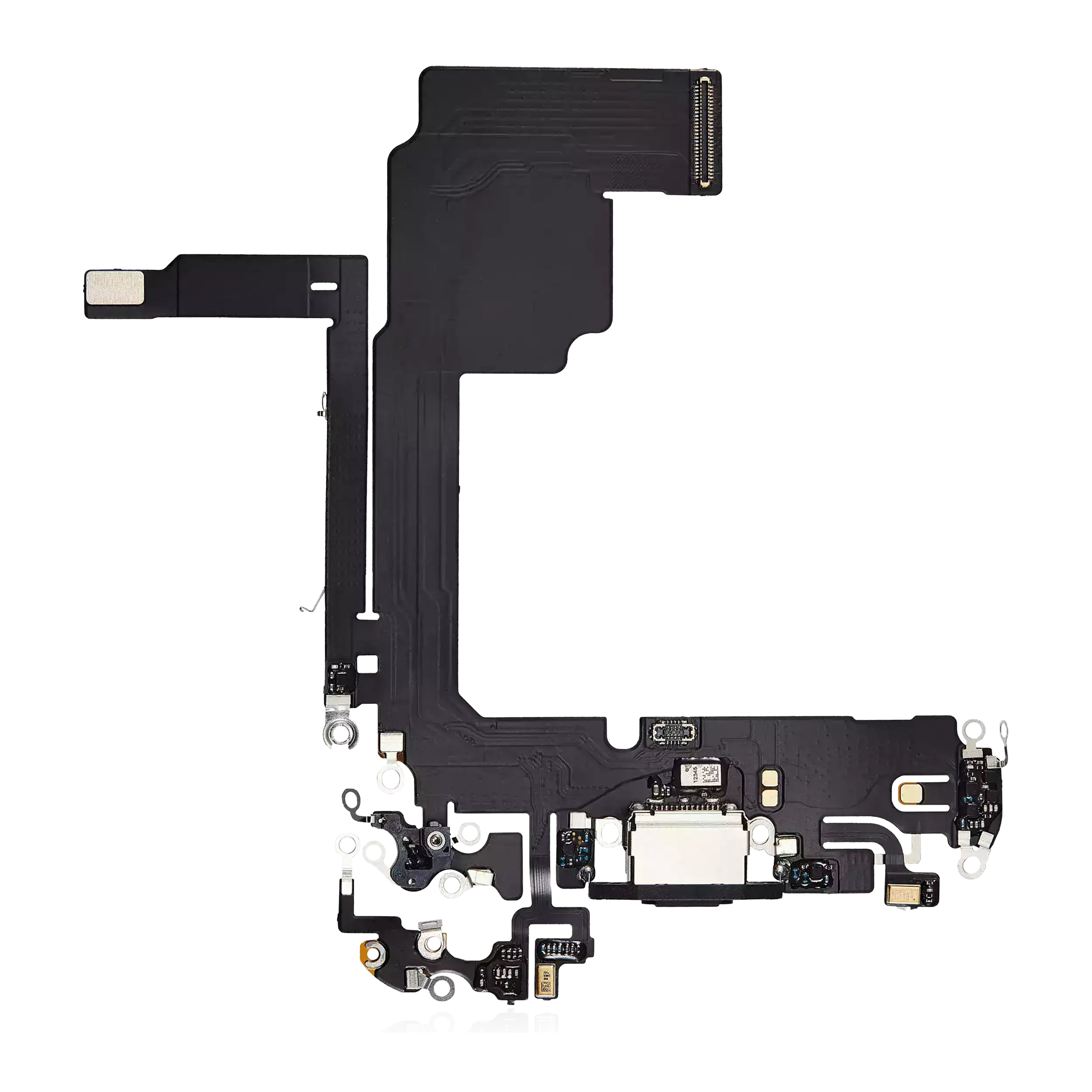Charging Port Flex Cable For iPhone 15 Pro (Aftermarket Plus) (Black Titanium)