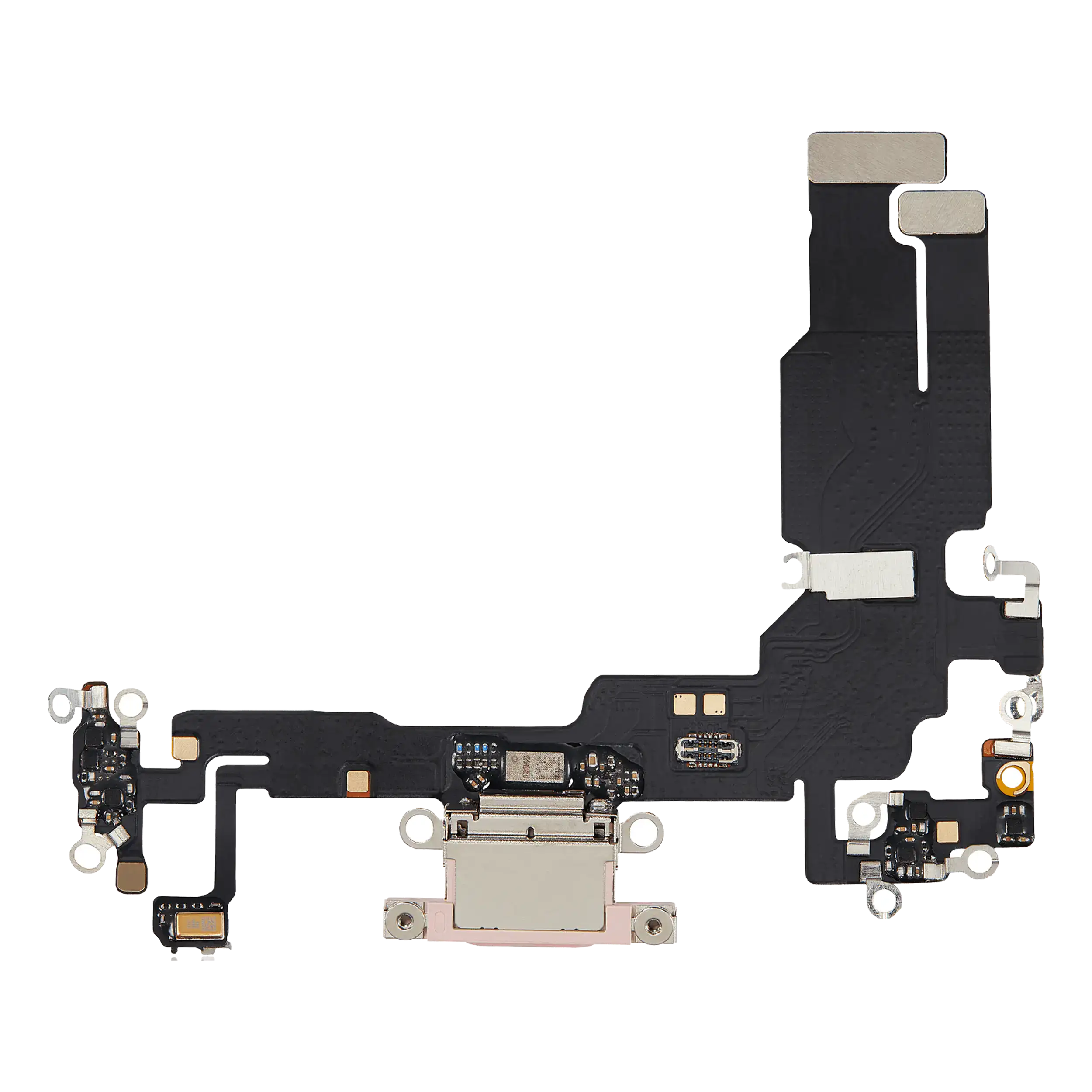 Charging Port Flex Cable For iPhone 15 (Aftermarket Plus) (Pink)