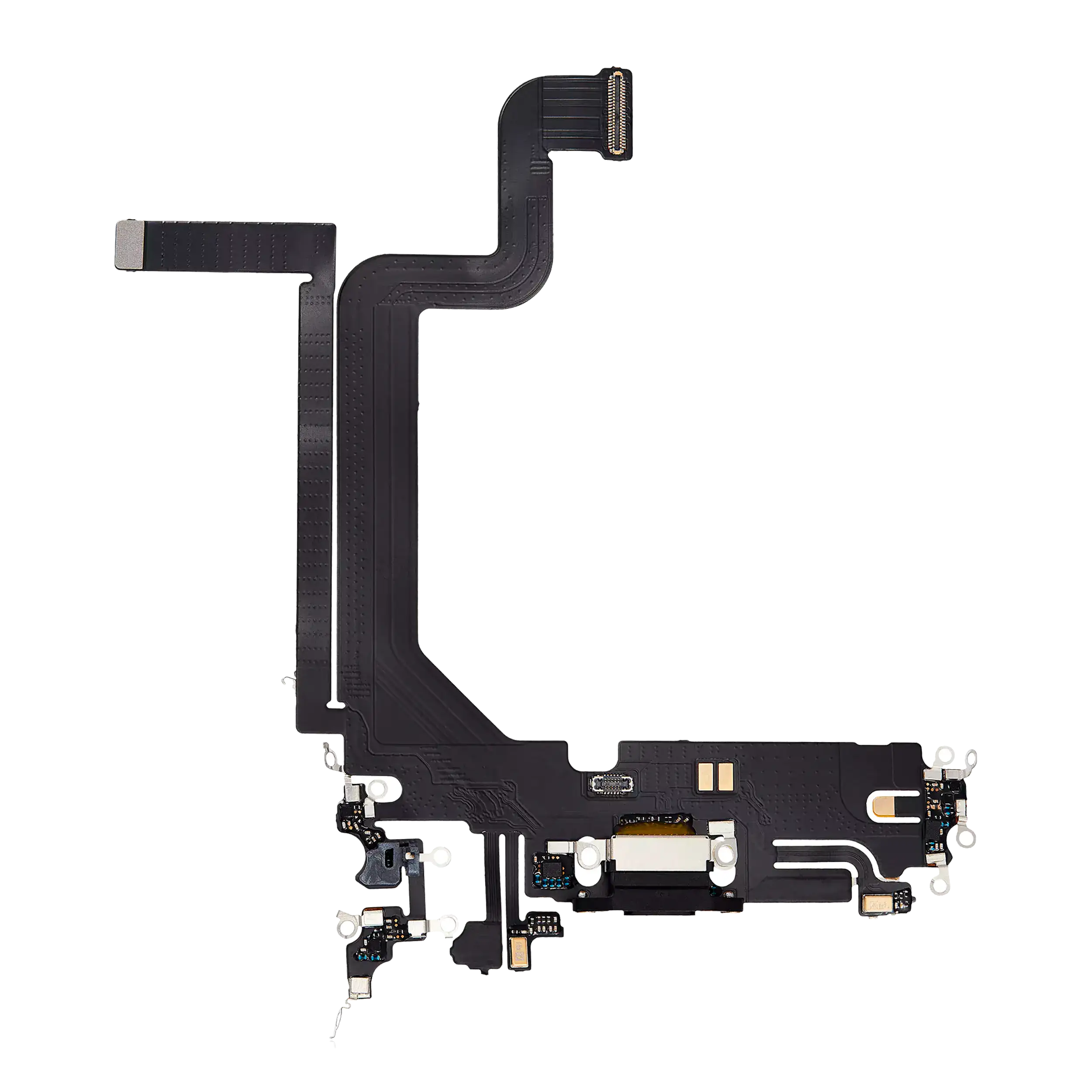 Charging Port Flex Cable For iPhone 14 Pro Max (Aftermarket Plus) (Space Black)