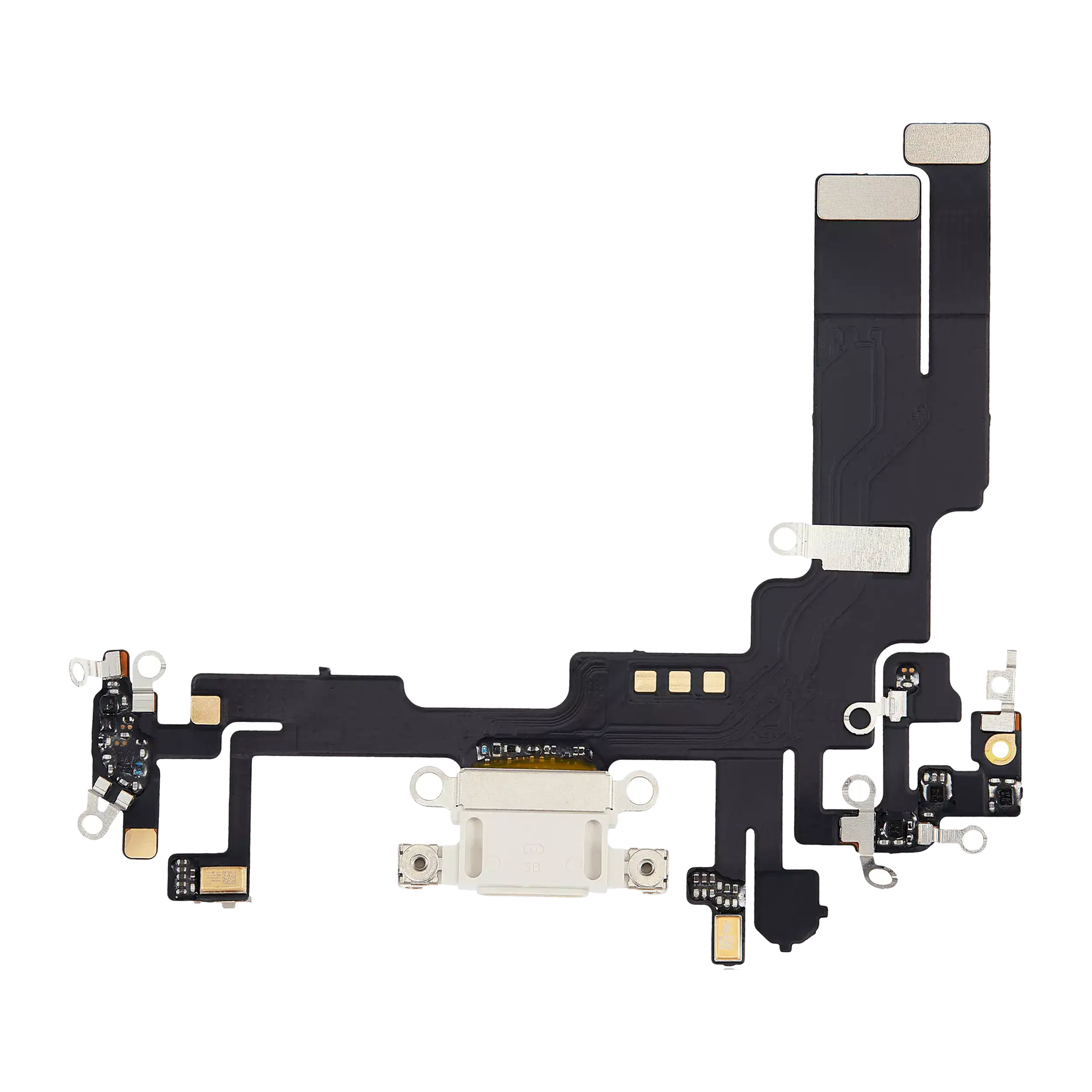 Charging Port Flex Cable For iPhone 14 (Aftermarket Plus) (Starlight)