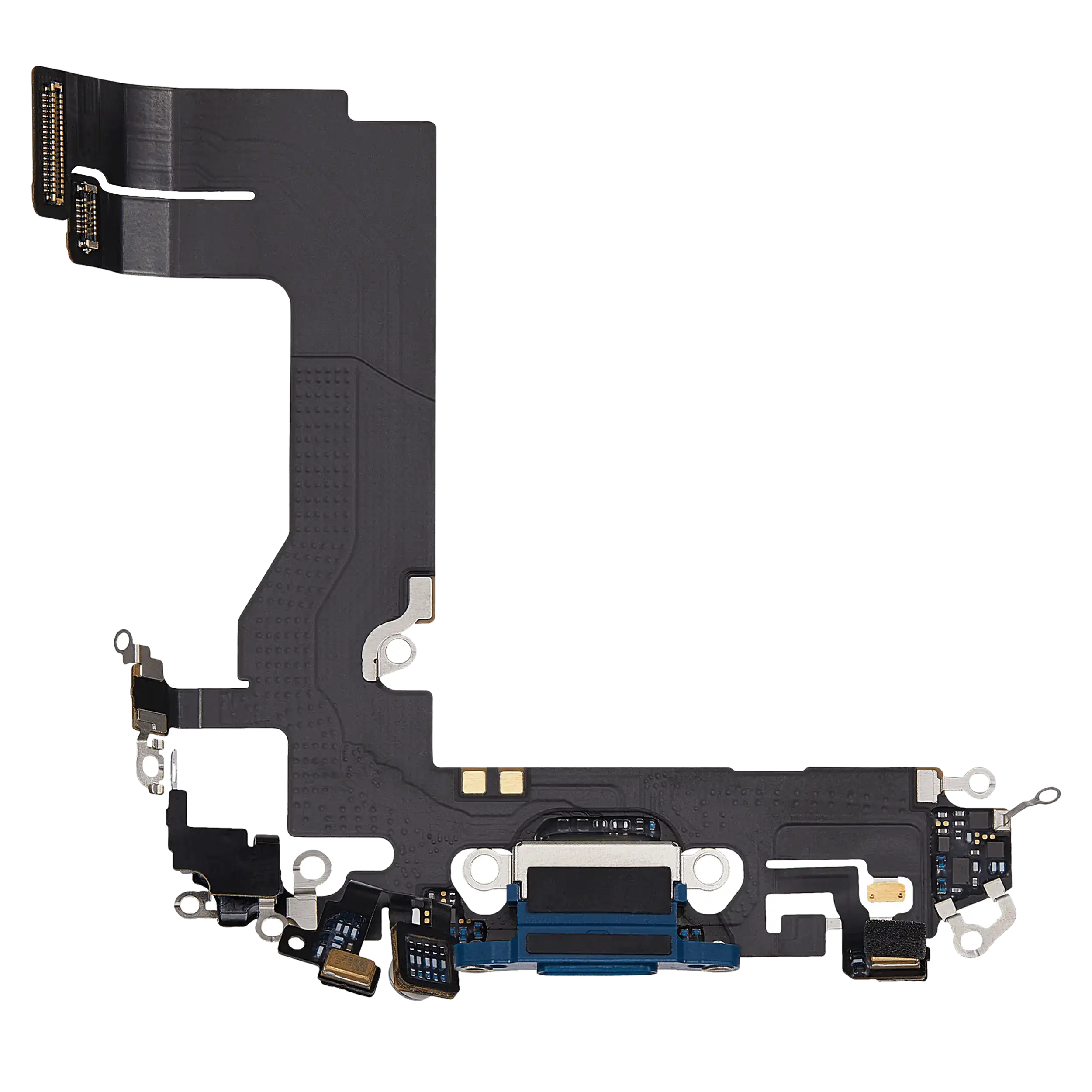 Charging Port Flex Cable For iPhone 13 Mini (Used OEM Pull) (Blue)