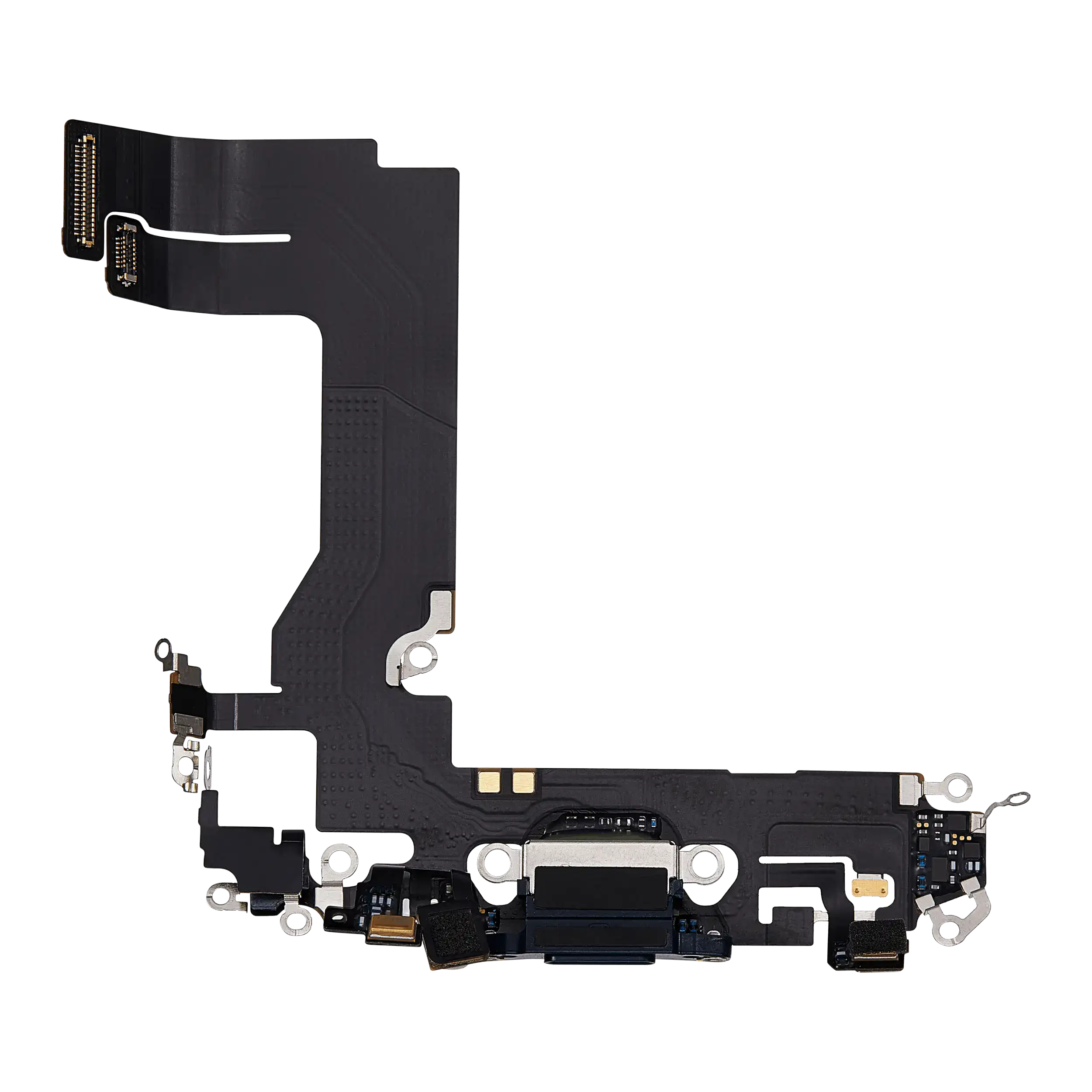 Charging Port Flex Cable For iPhone 13 Mini (Used OEM Pull) (Midnight)