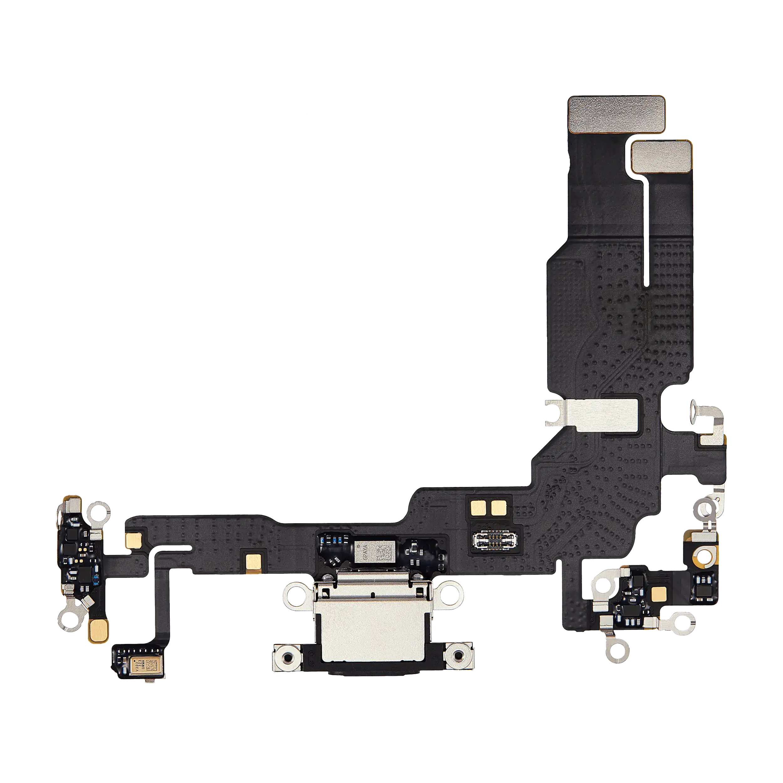 Charging Port Flex Cable For iPhone 15 (Premium) (Black)