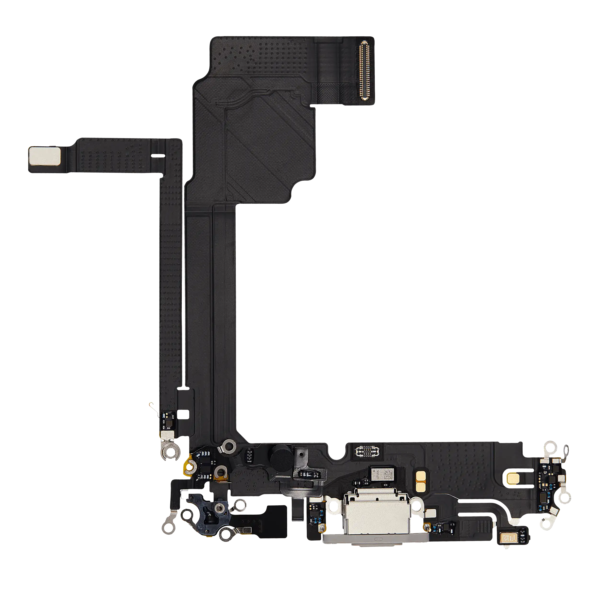 Charging Port Flex Cable For iPhone 15 Pro Max (Premium) (White Titanium)