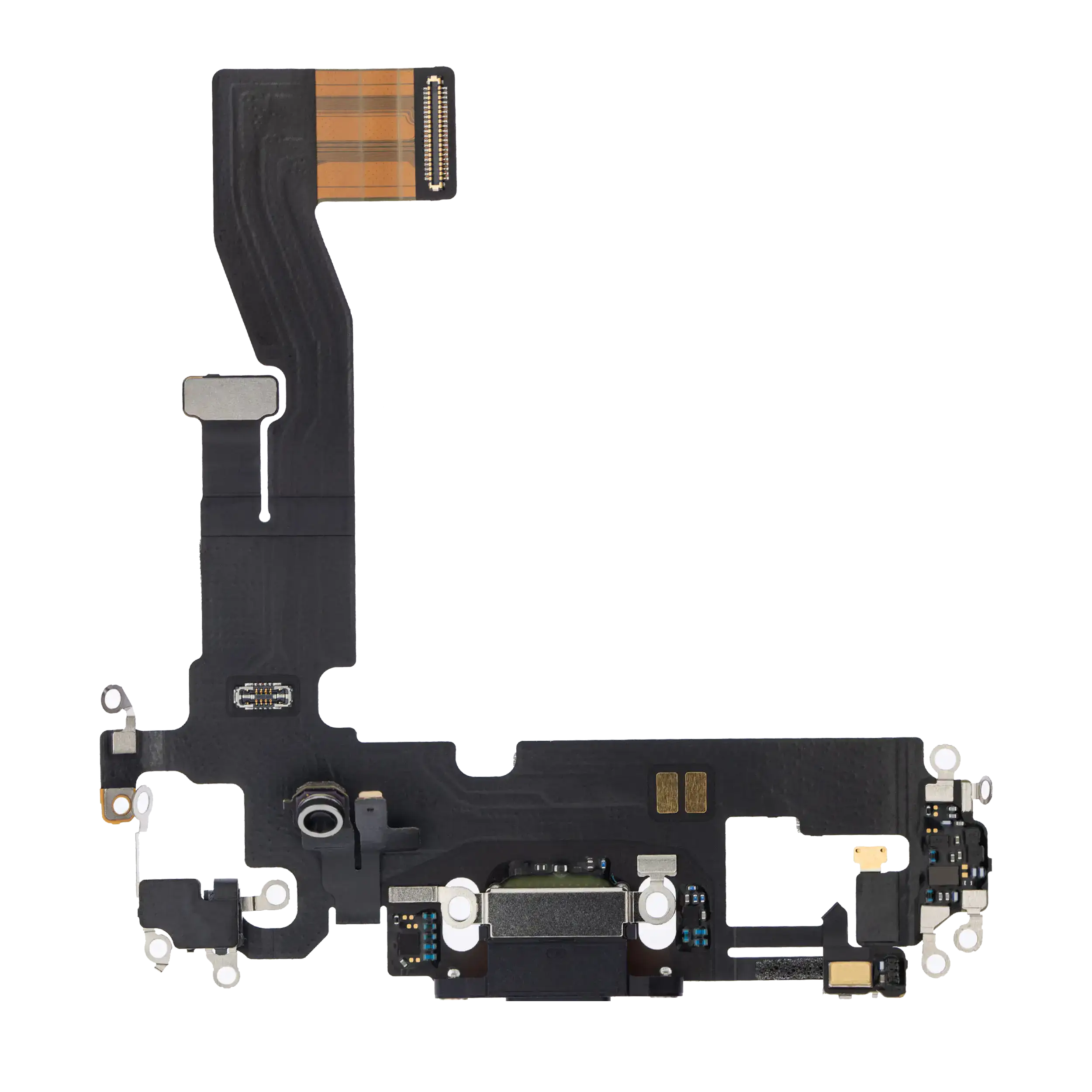 Charging Port Flex Cable For iPhone 12 / 12 Pro (Used OEM Pull) (Graphite)