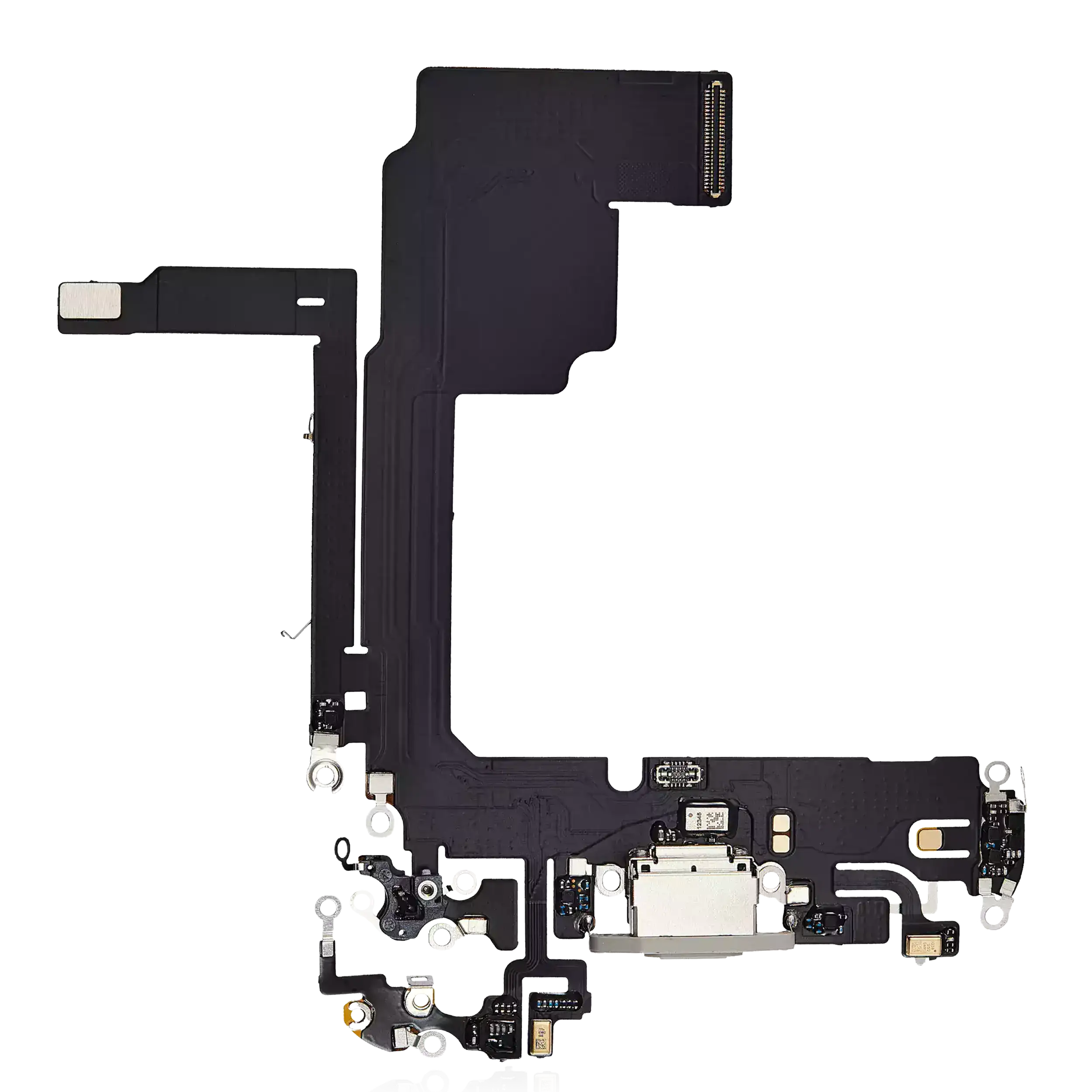 Charging Port Flex Cable For iPhone 15 Pro (Premium) (White Titanium)