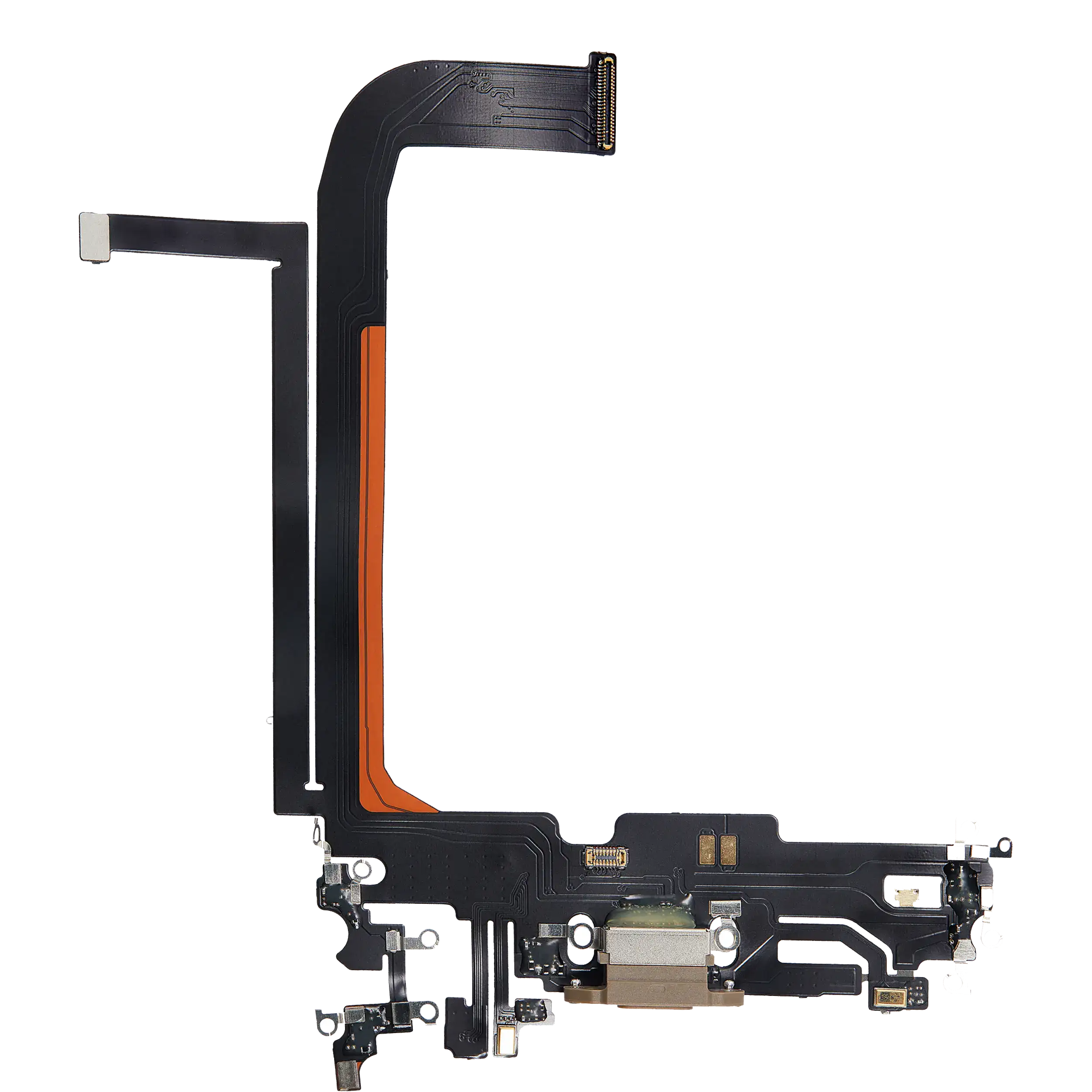 Charging Port Flex Cable For iPhone 13 Pro Max (Aftermarket Plus) (Gold)
