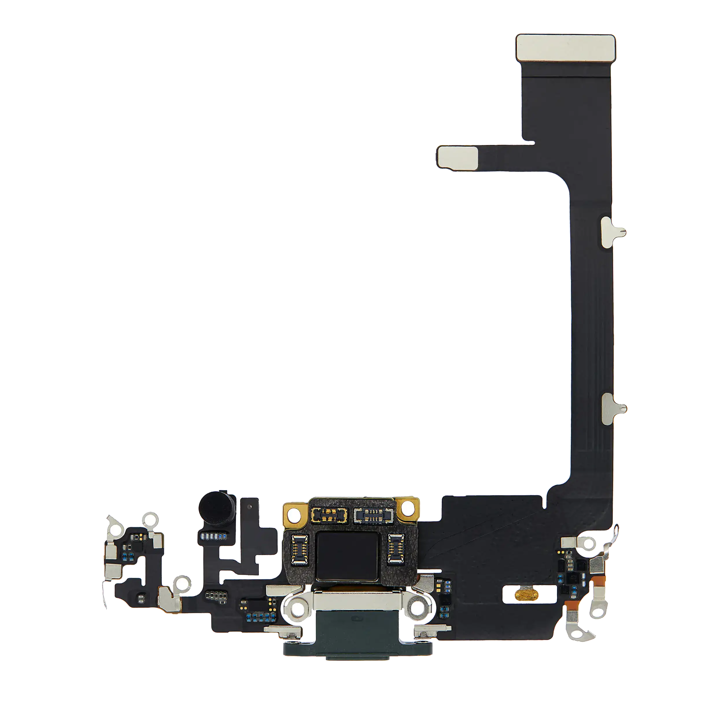 Charging Port Flex Cable With Board For iPhone 11 Pro (Used OEM Pull) (Midnight Green)