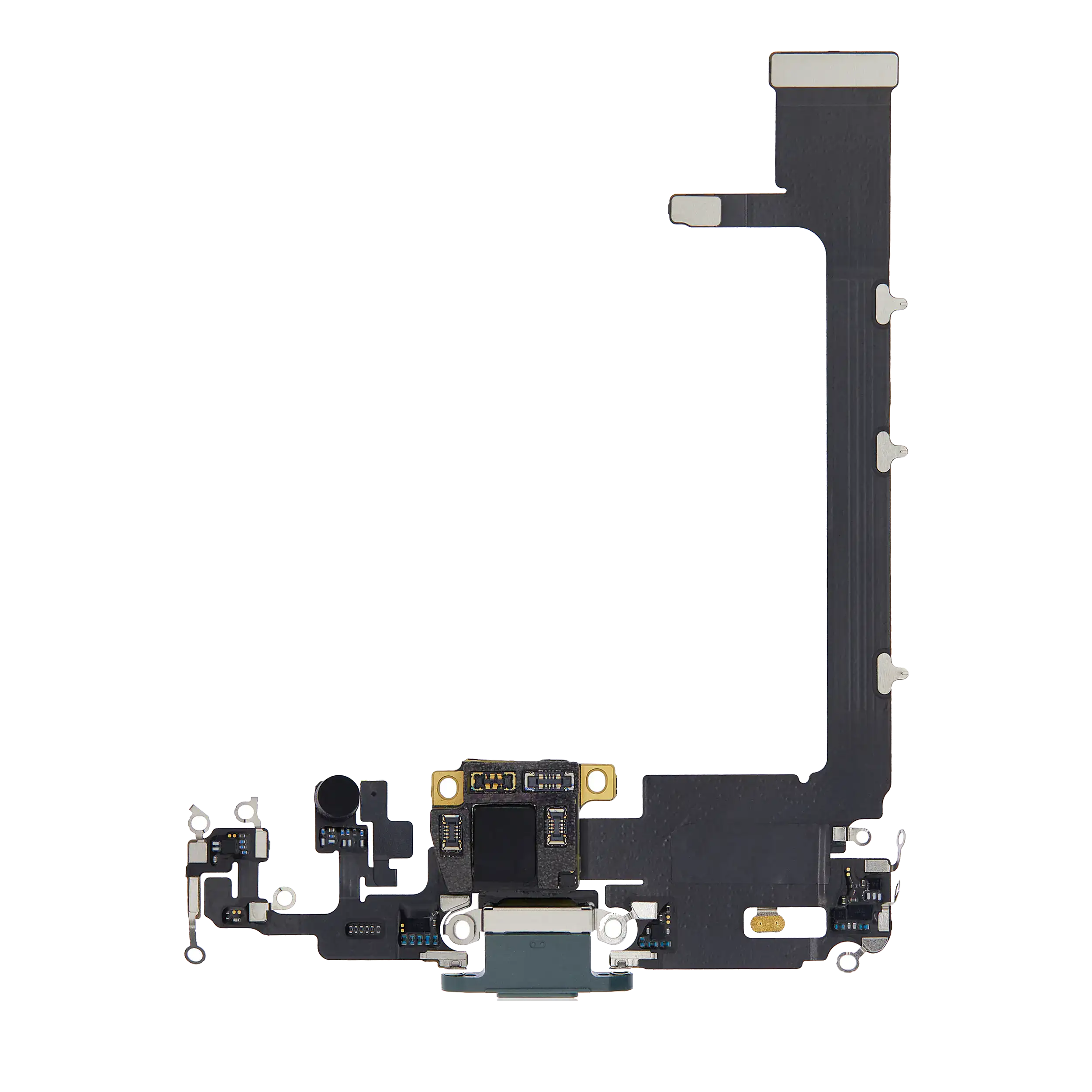 Charging Port Flex Cable With Board For iPhone 11 Pro Max (Used OEM Pull) (Midnight Green)