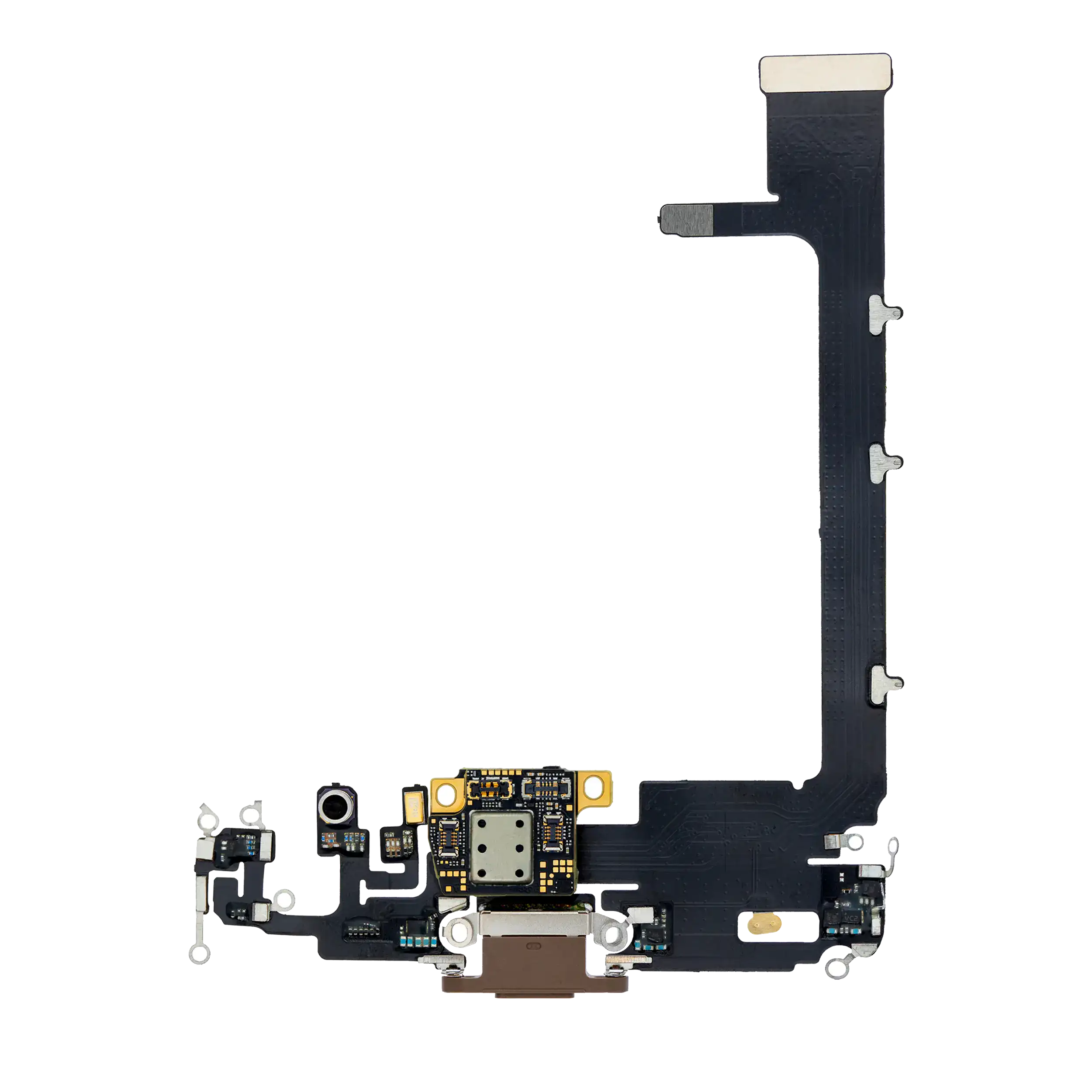 Charging Port Flex Cable With Board For iPhone 11 Pro Max (Aftermarket Plus) (Gold)