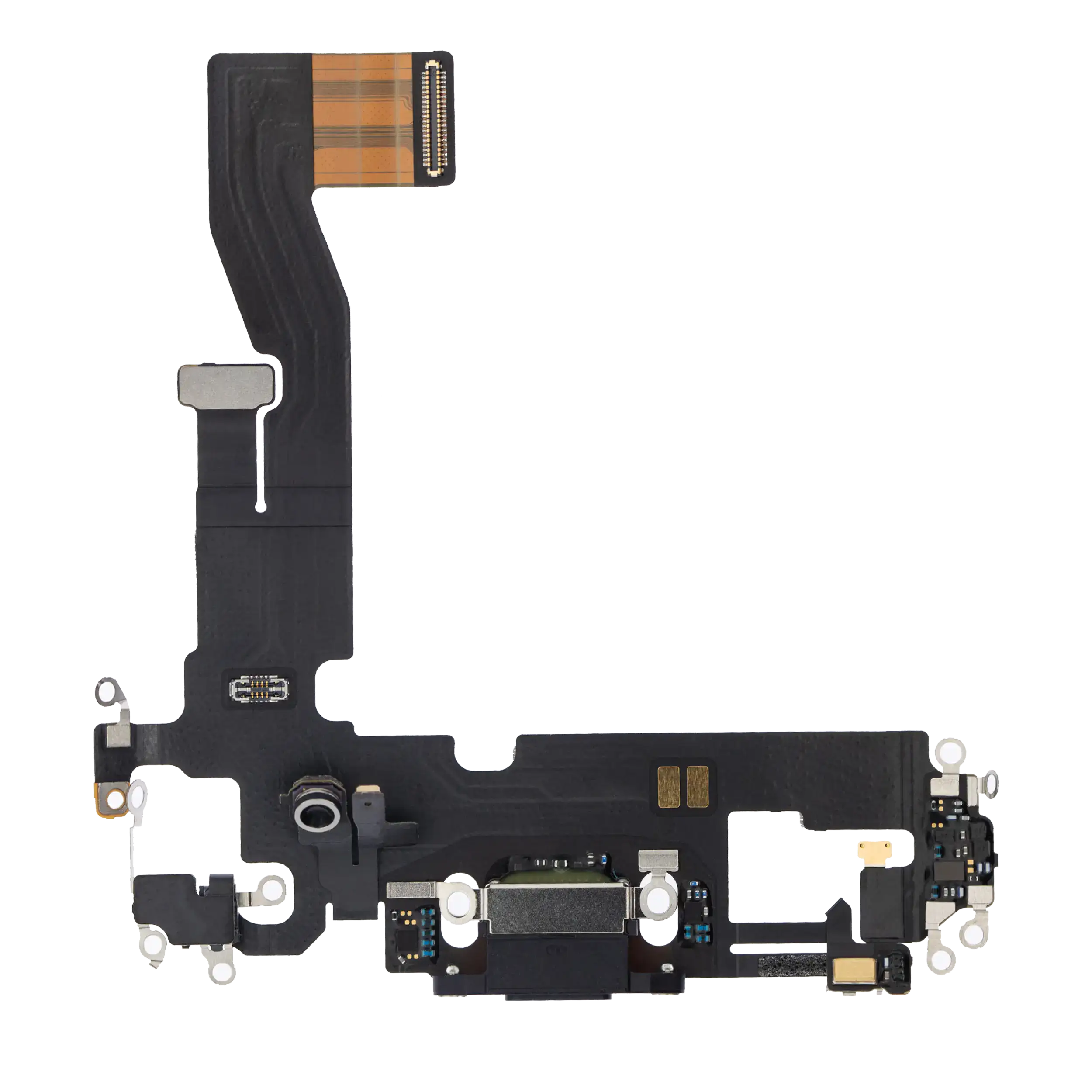 Charging Port Flex Cable For iPhone 12 / 12 Pro (Premium) (Graphite)