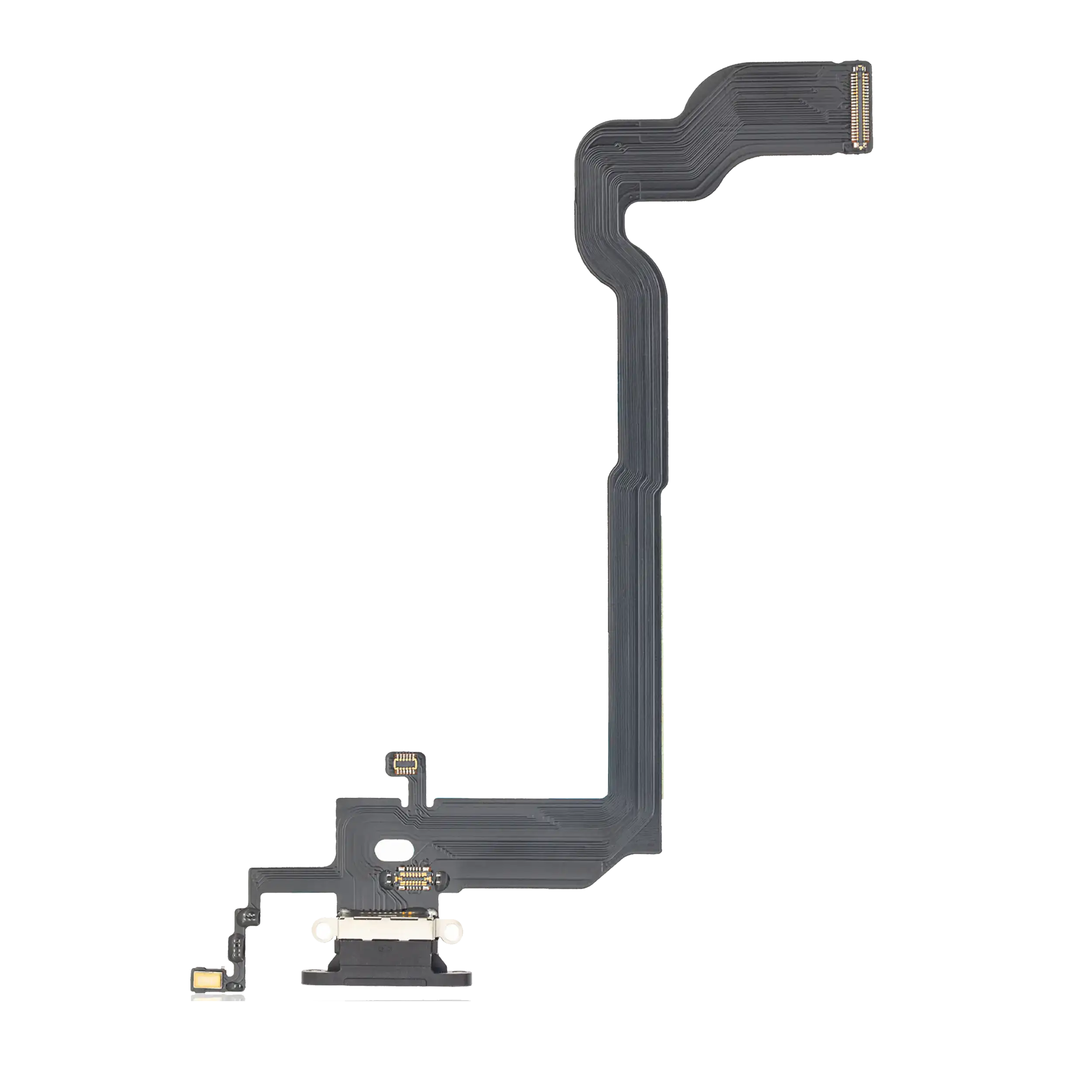 Charging Port Flex Cable For iPhone X (Aftermarket) (Space Gray)