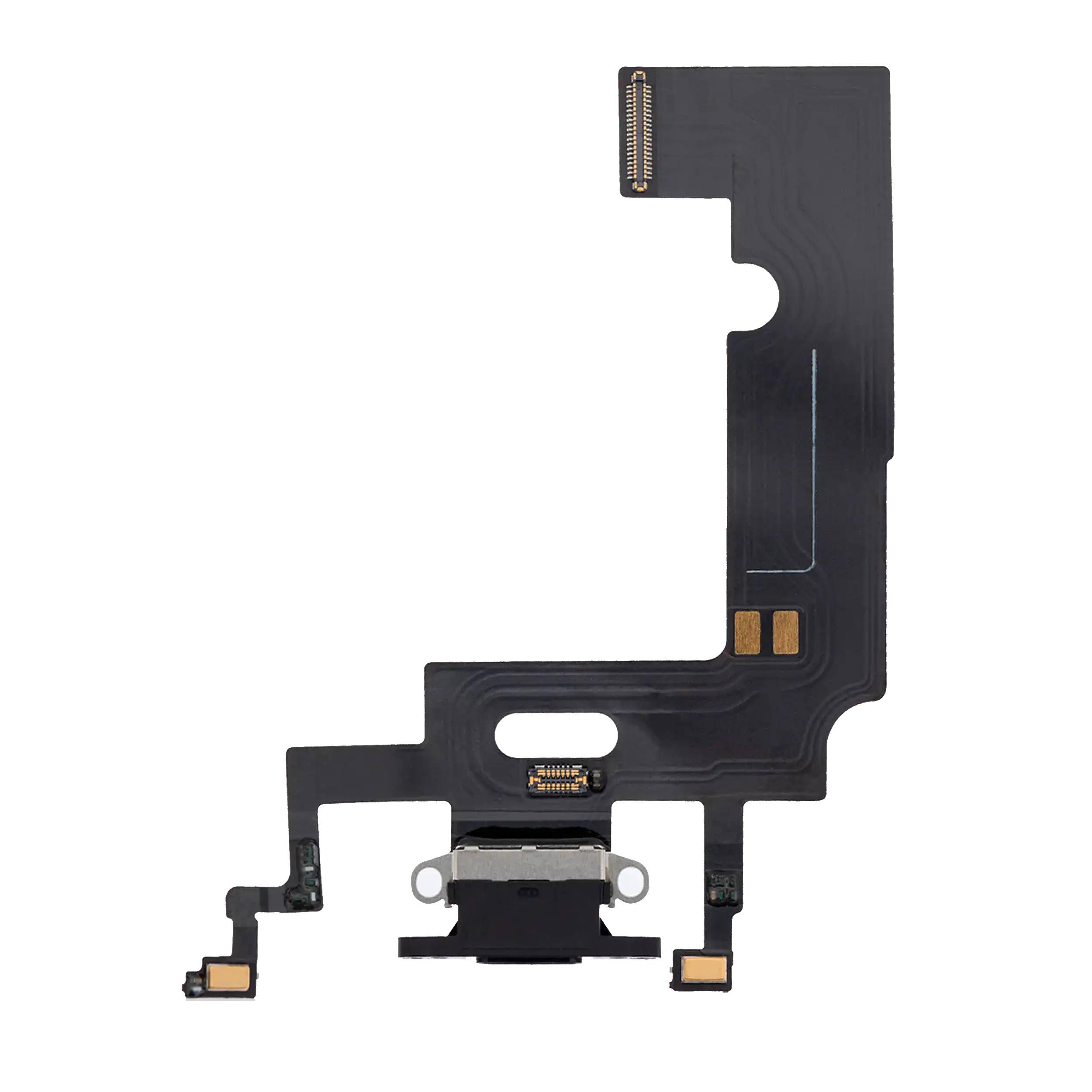 Charging Port Flex Cable For iPhone XR (Premium) (Black)