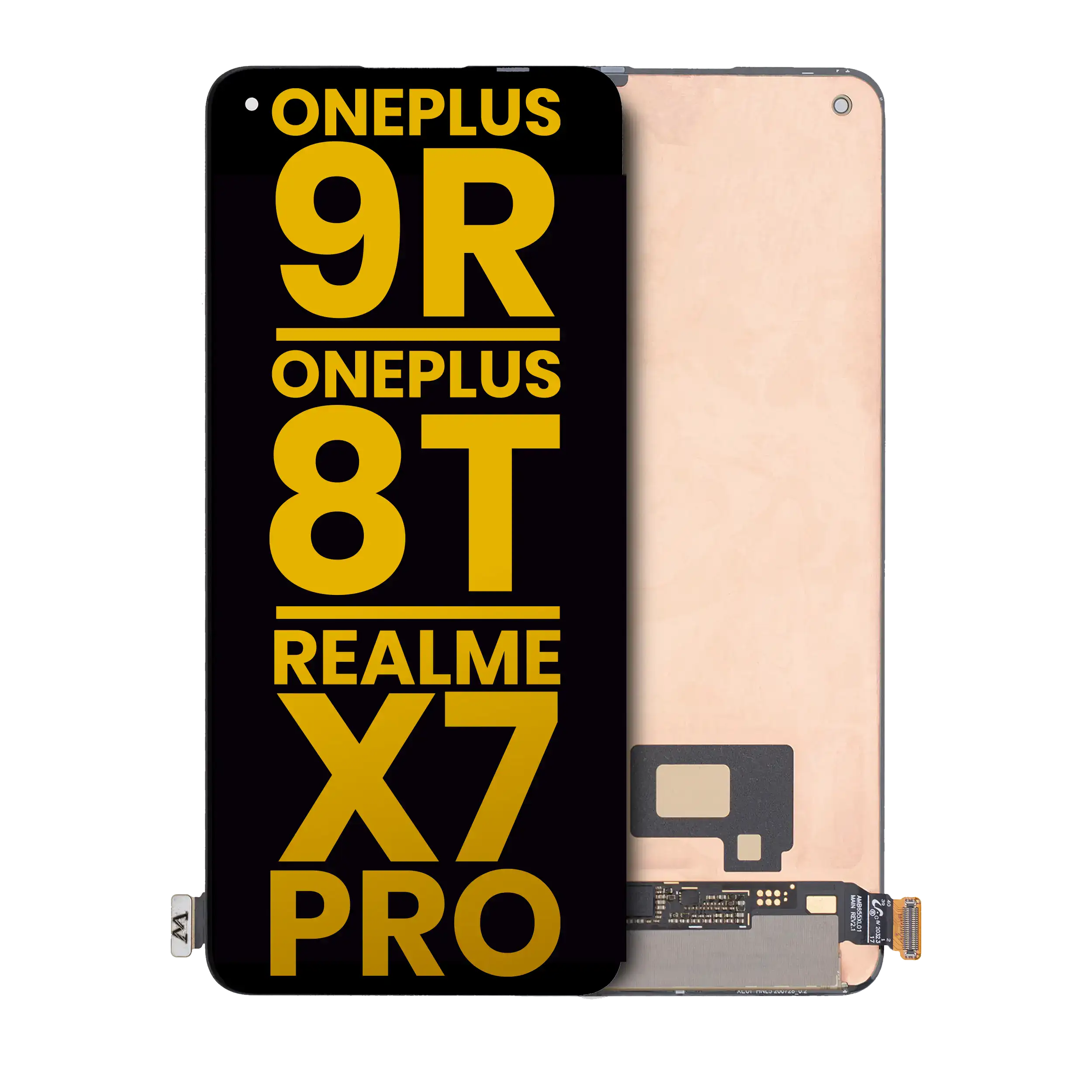 OLED Assembly Without Frame For OnePlus 9R / OnePlus 8T / Realme X7 Pro (Refurbished) (All Colors)