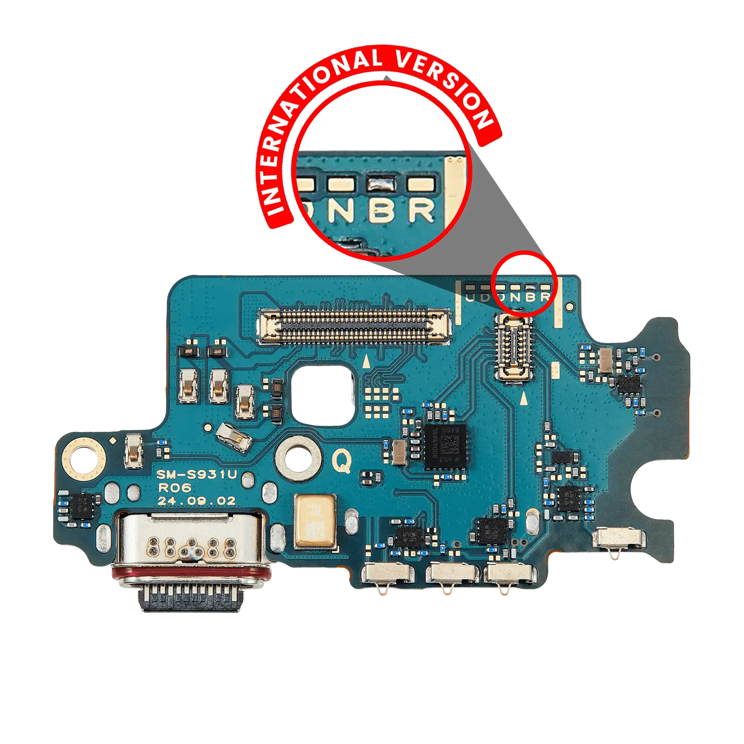 Charging Port Board With Sim Card Reader For Samsung Galaxy S25 5G (S931B) (International Version) (Premium)