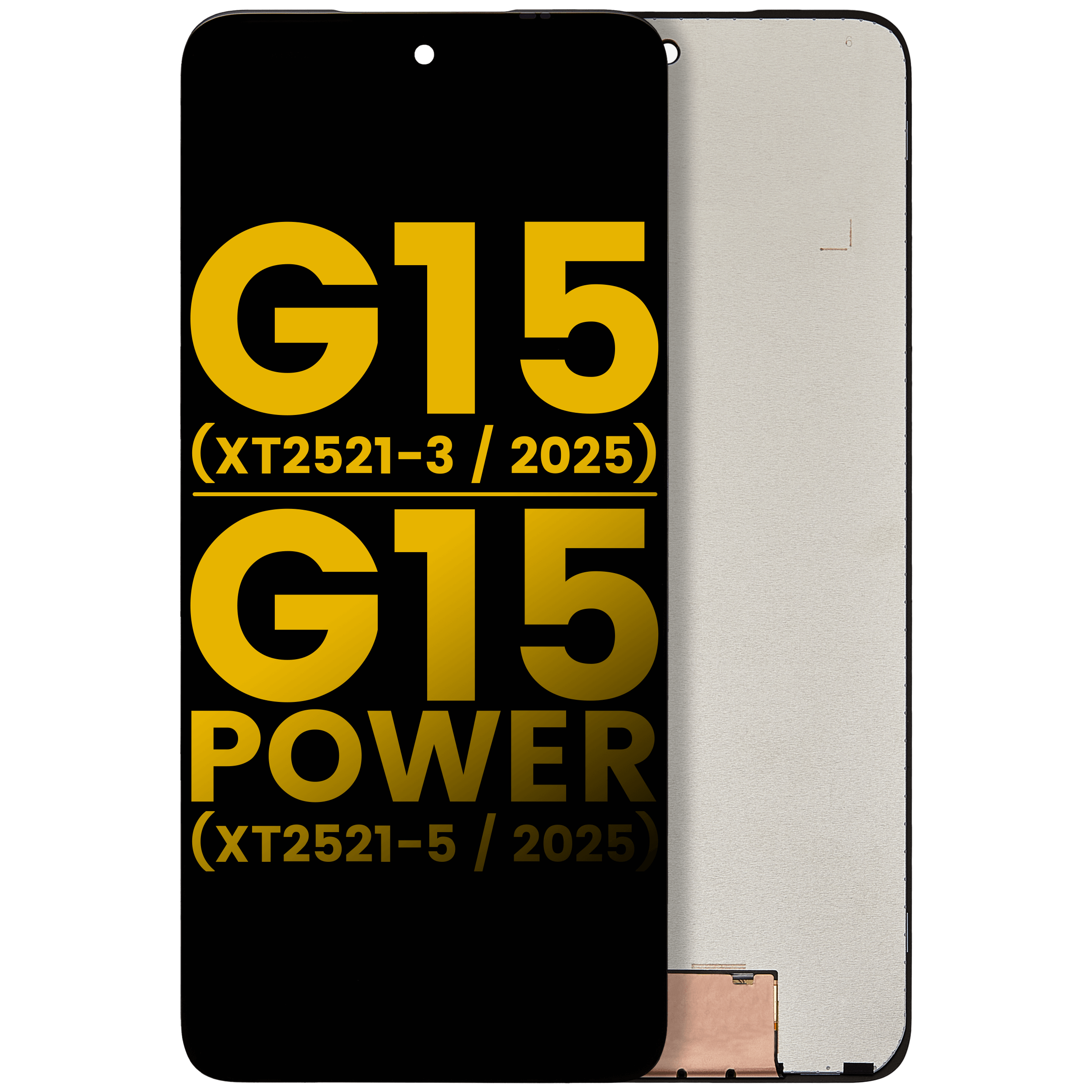 LCD Assembly Without Frame For Motorola Moto G15 (XT2521-3 /2025) / G15 Power (XT2521-5 /2025) (Refurbished) (All Colors)