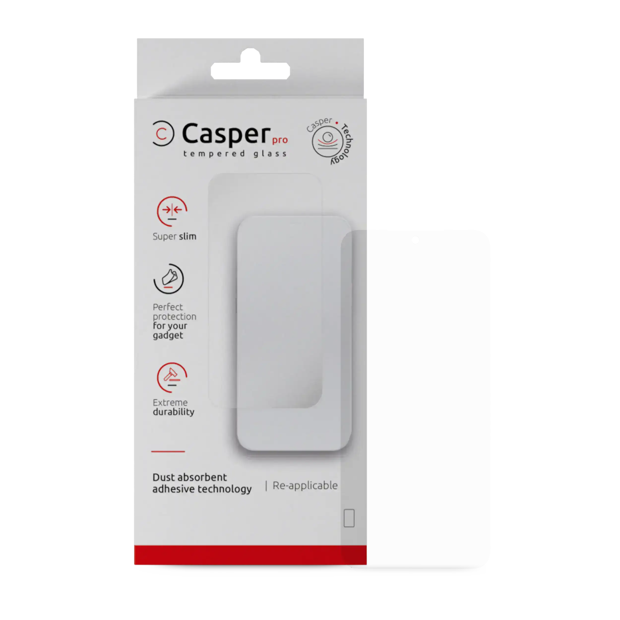 Casper Pro Tempered Glass For Google Pixel 9A (Retail Pack) (Clear)