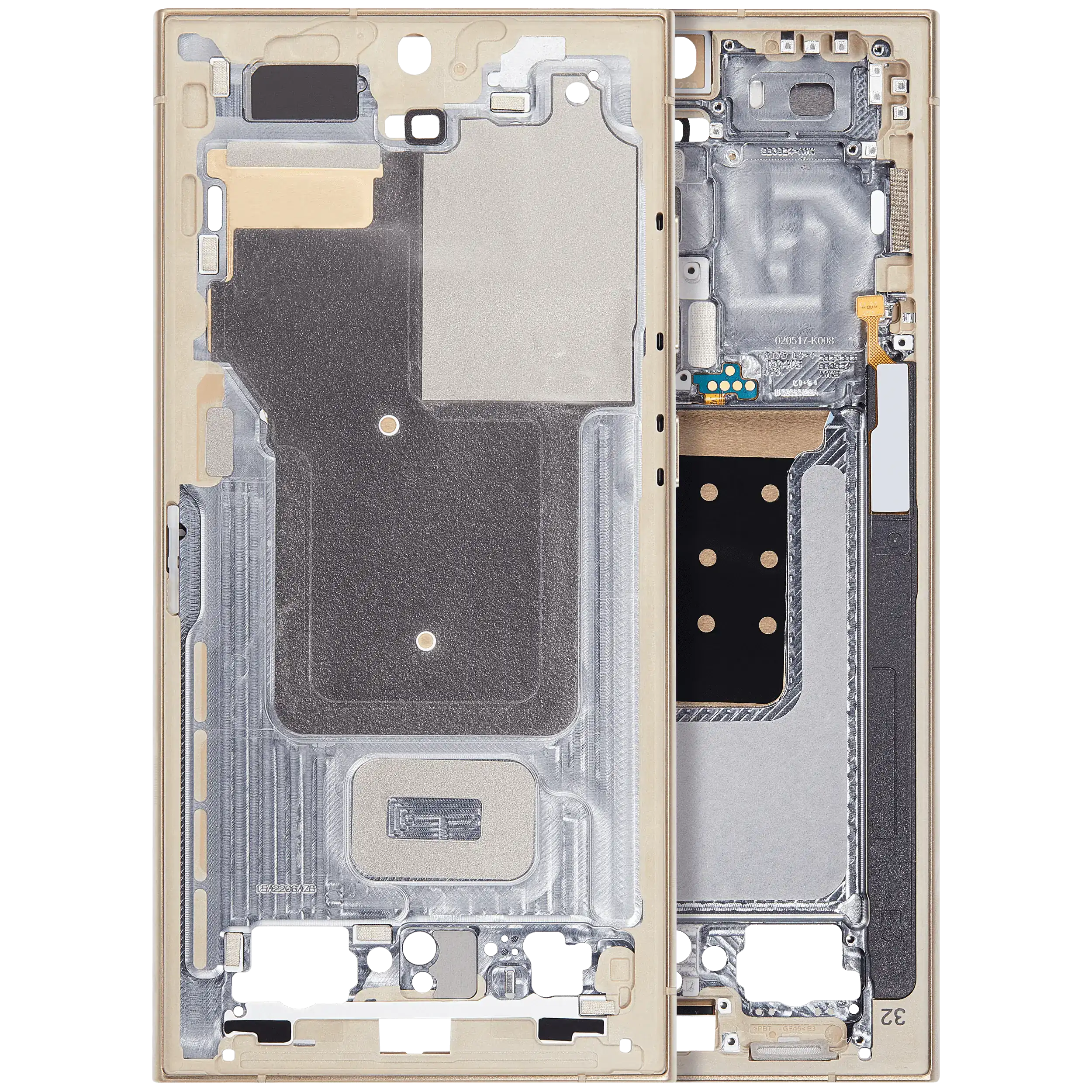 Mid-Frame Housing For Samsung Galaxy S24 Ultra 5G (US & International Version) (Titanium Yellow)