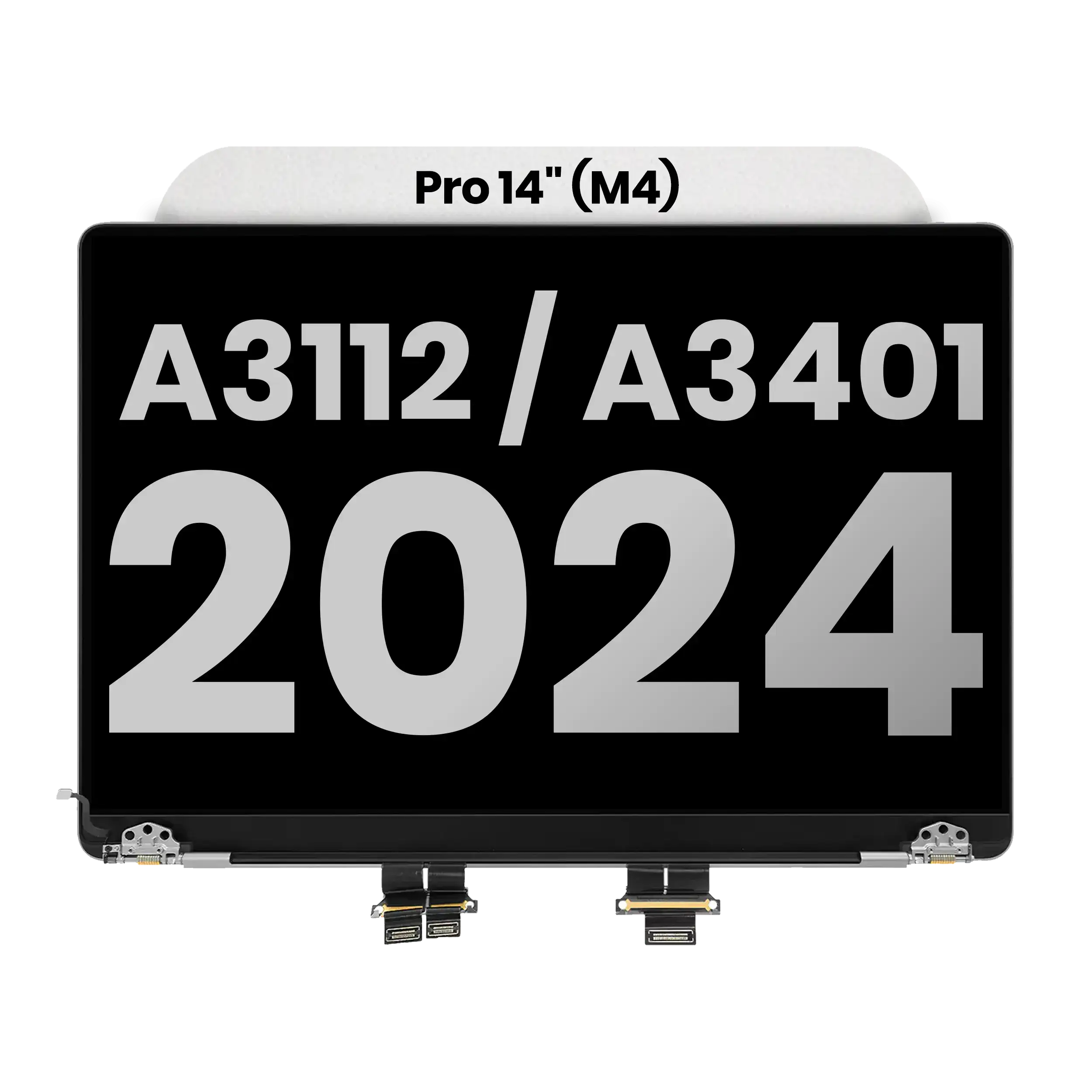 Complete LCD Display Assembly (Glossy) MacBook Pro 14" (A3112 / A3401 / A3185 / A3434) (Late 2024-Late 2025) (Used OEM Pull: Grade A) (Space Black)