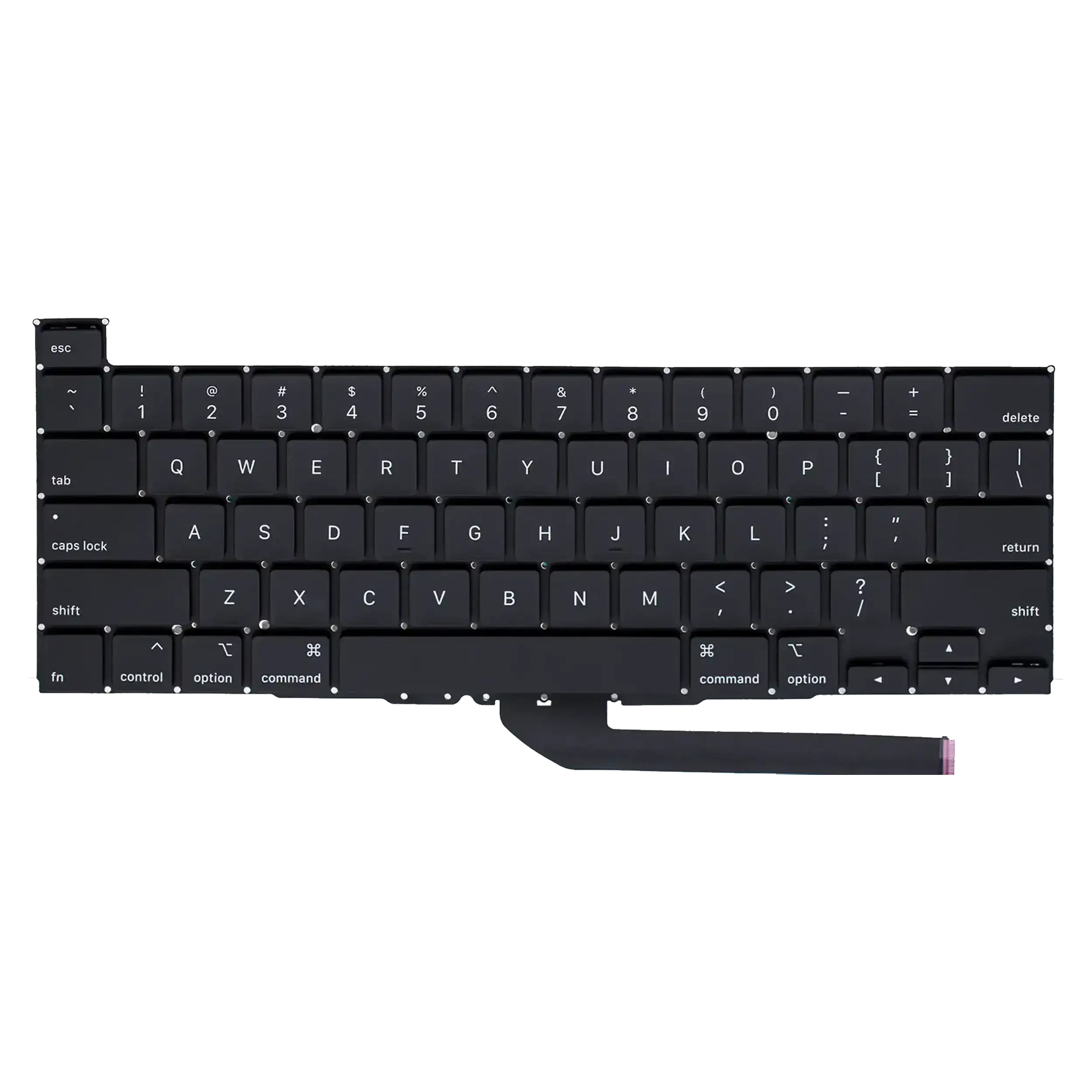 Keyboard W/ Backlight & Screws For MacBook Pro 16" (A2141 / Mid 2019) (US English)