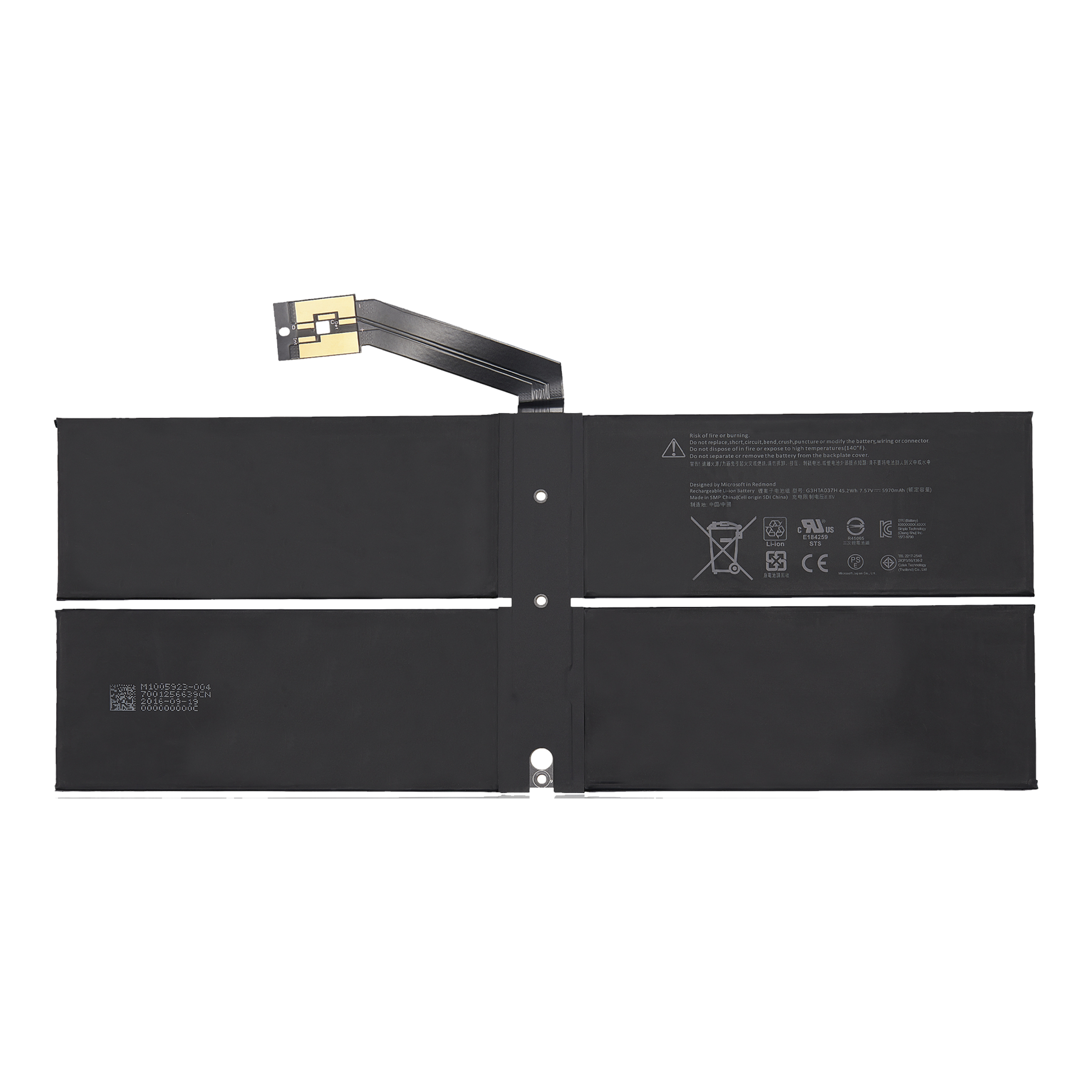Replacement Battery For Microsoft Surface Laptop 2 13.5" (1769) (G3HTA037H)