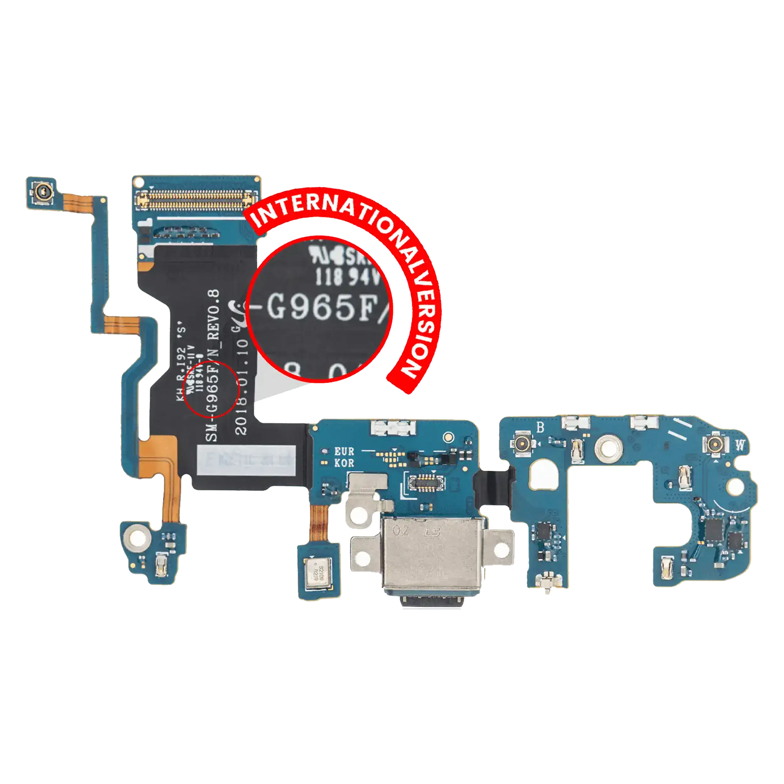Charging Port With Flex Cable For Samsung Galaxy S9 Plus (G965F) (International Version)