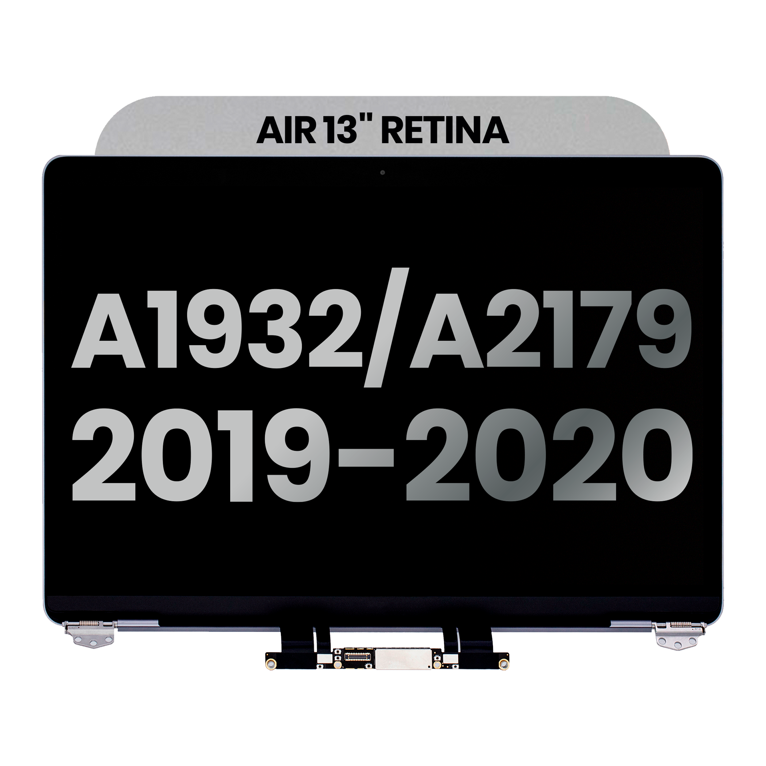 Complete LCD Display Assembly For MacBook Air 13" A1932 (2019) / A2179 (2020) (Used OEM Pull: Grade A) (Space Gray)