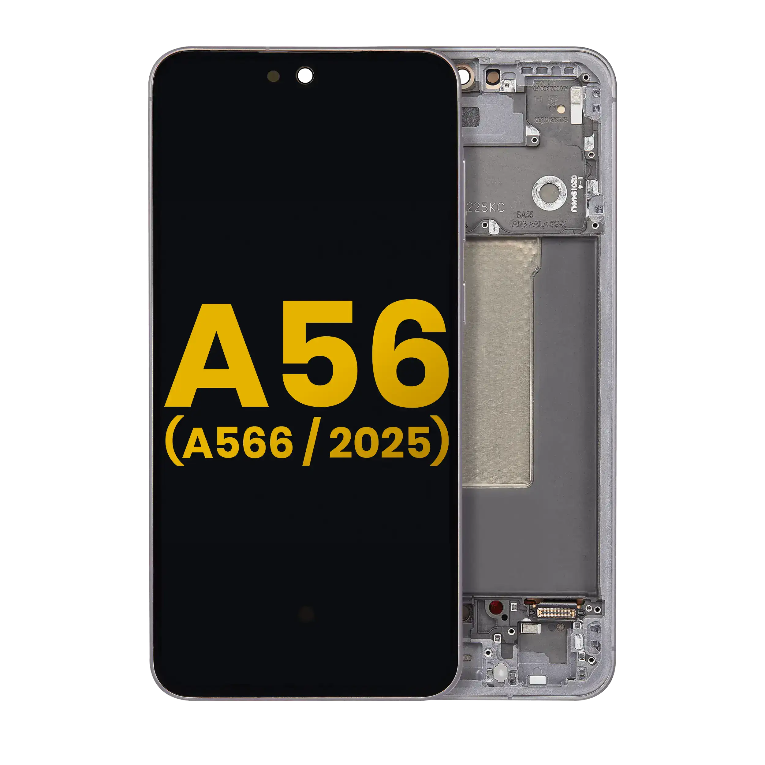 OLED Assembly With Frame For Samsung Galaxy A56 5G (A566 / 2025) (Refurbished) (Graphite)