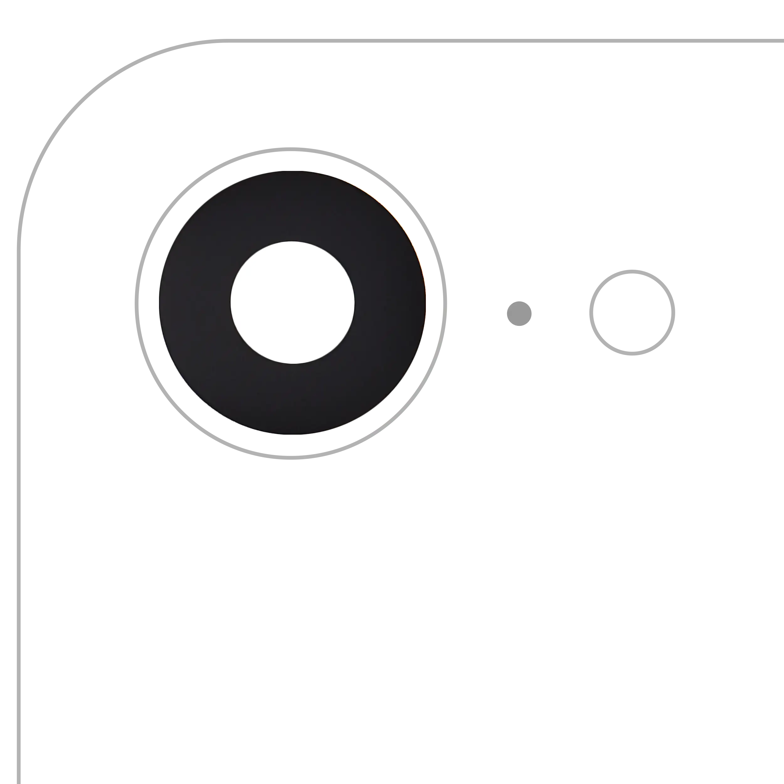 Back Camera Lens (Glass Only) With Adhesive For iPhone 16e / 17e (Premium) (Real Sapphire)