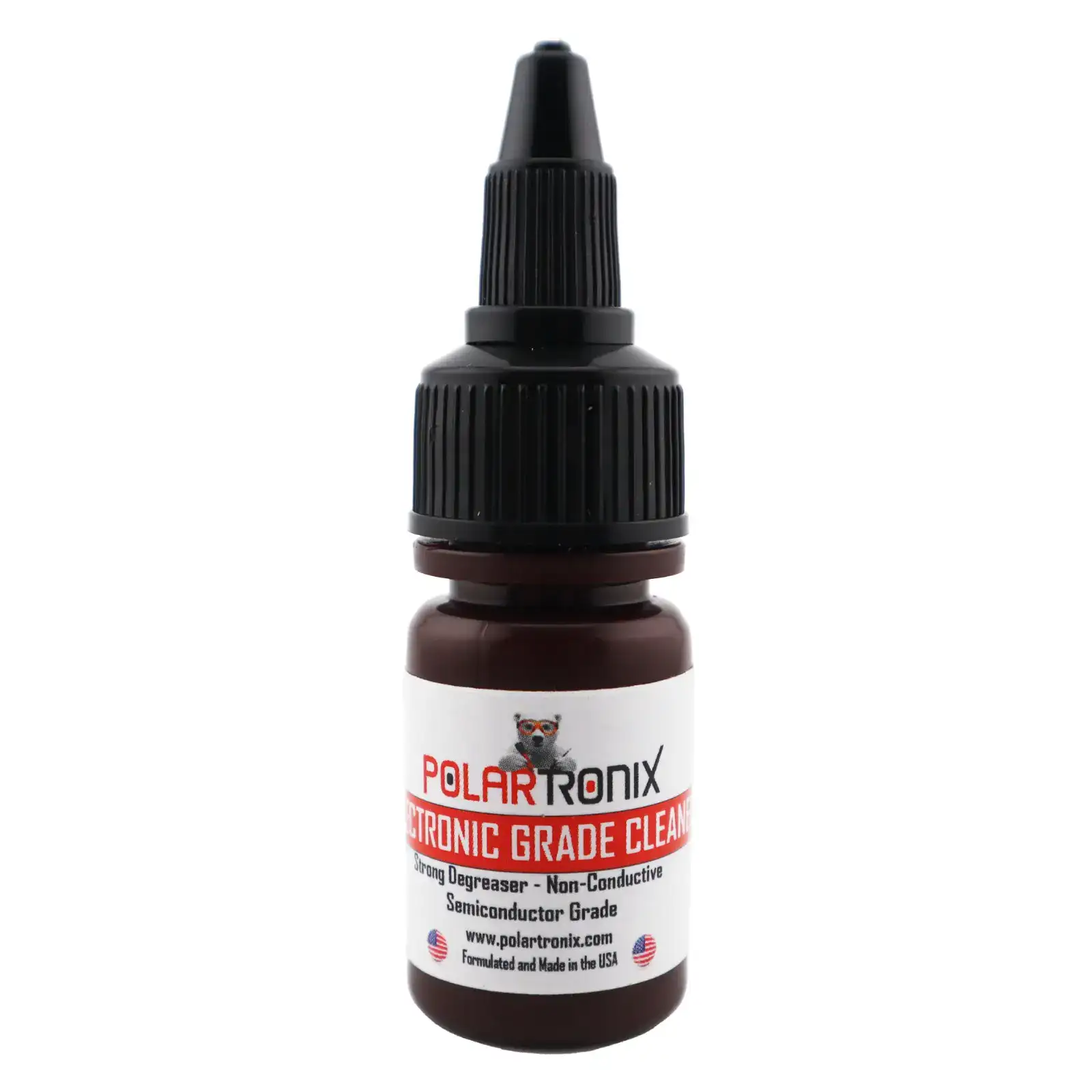 Electronic Grade Cleaner / Flux & Thermal Paste Remover for Circuit Boards / CPUs / GPUs (15ml) (PolarTronix)