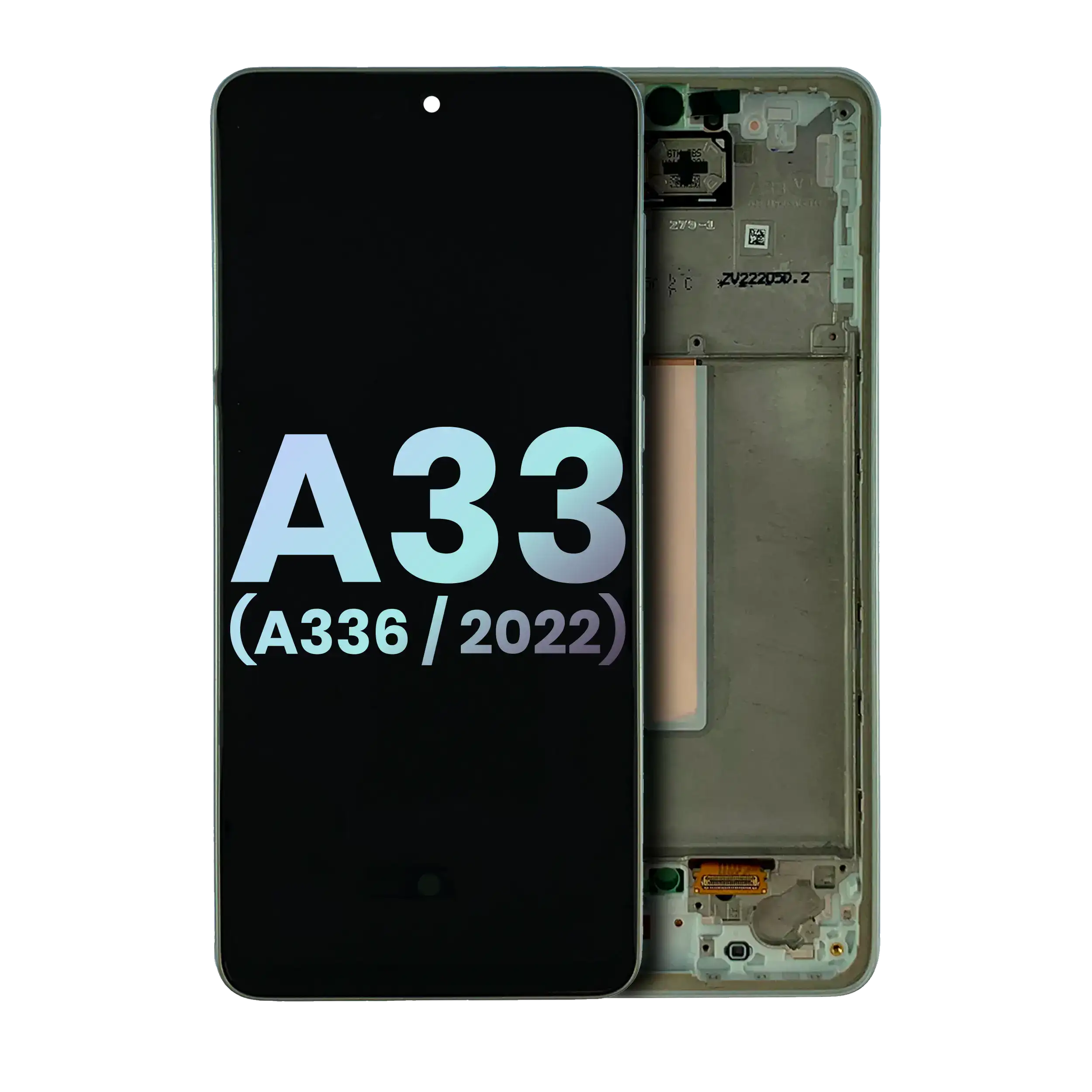OLED Assembly With Frame For Samsung Galaxy A33 5G (A336 / 2022) (Service Pack) (Awesome White)