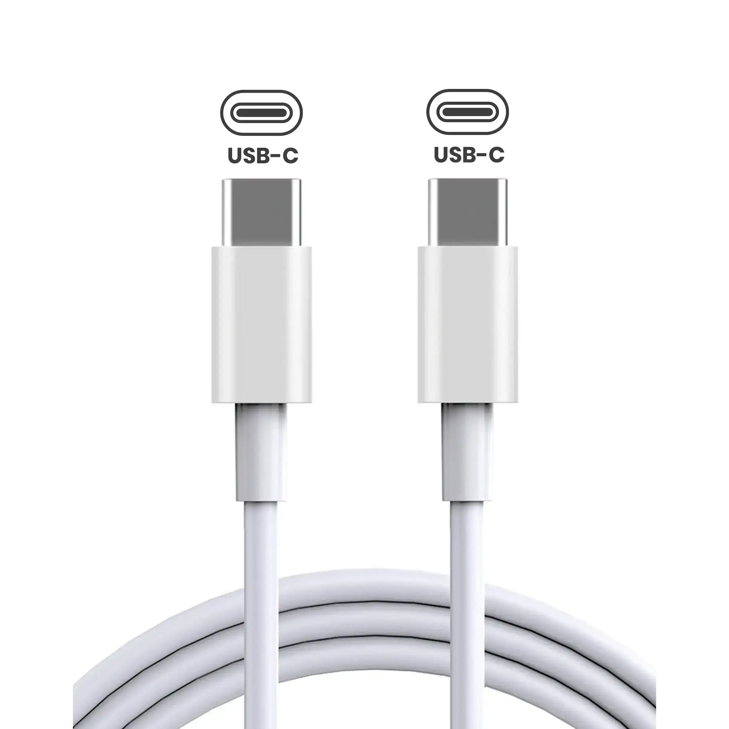 240W USB-C To USB-C Cable For MacBook / iMac / Mac (2 m / 6 ft) (OEM Grade A) (Bulk Packaging)