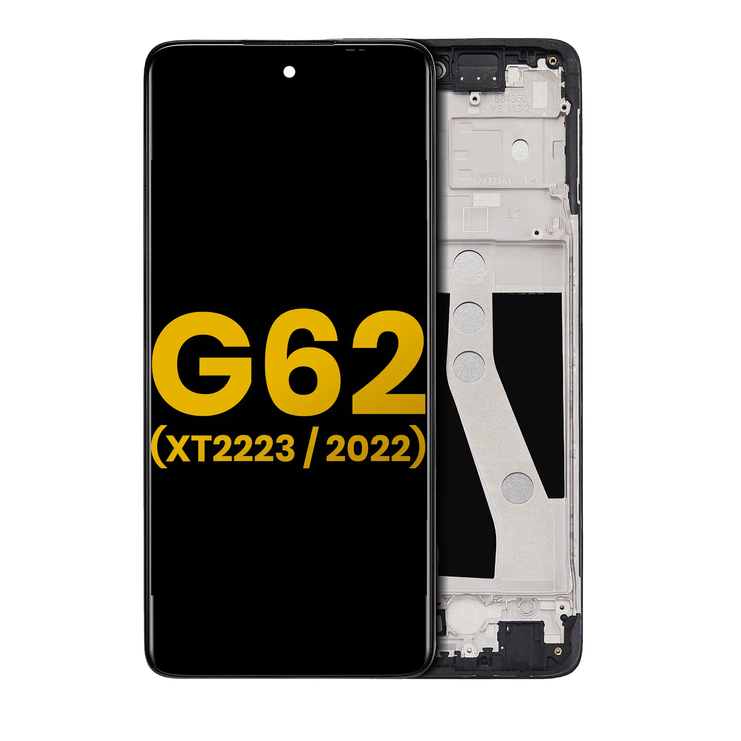 LCD Assembly With Frame For Motorola Moto G62 5G (XT2223 / 2022) (Refurbished) (All Colors)