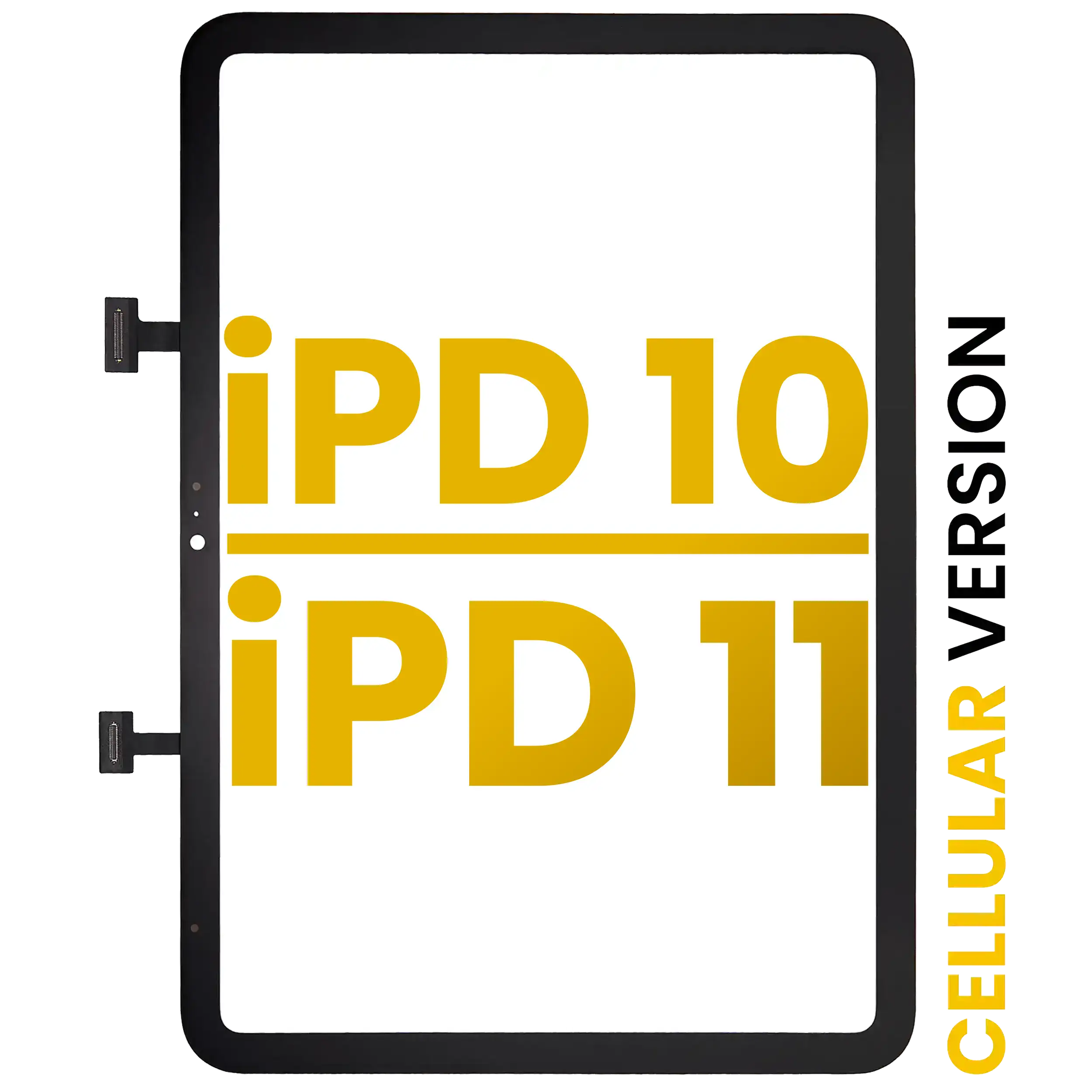 Digitizer For iPad 10 (2022) / iPad 11 (2025) (Premium) (WiFi / Cellular) (Black)