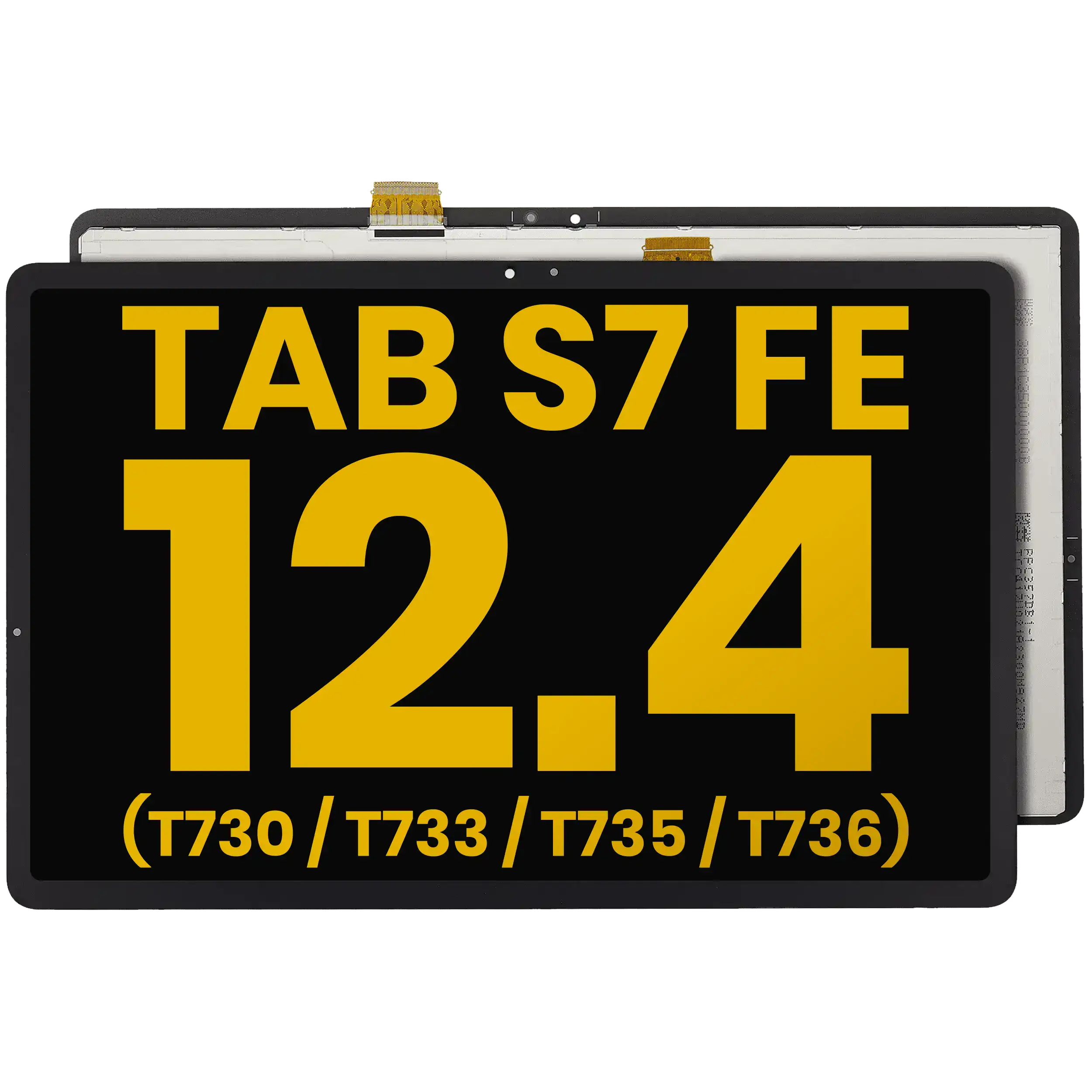 LCD Assembly Without Frame For Samsung Galaxy Tab S7 FE 12.4"(T730 / T733 / T735 / T736) (2021) (Refurbished) (Black)
