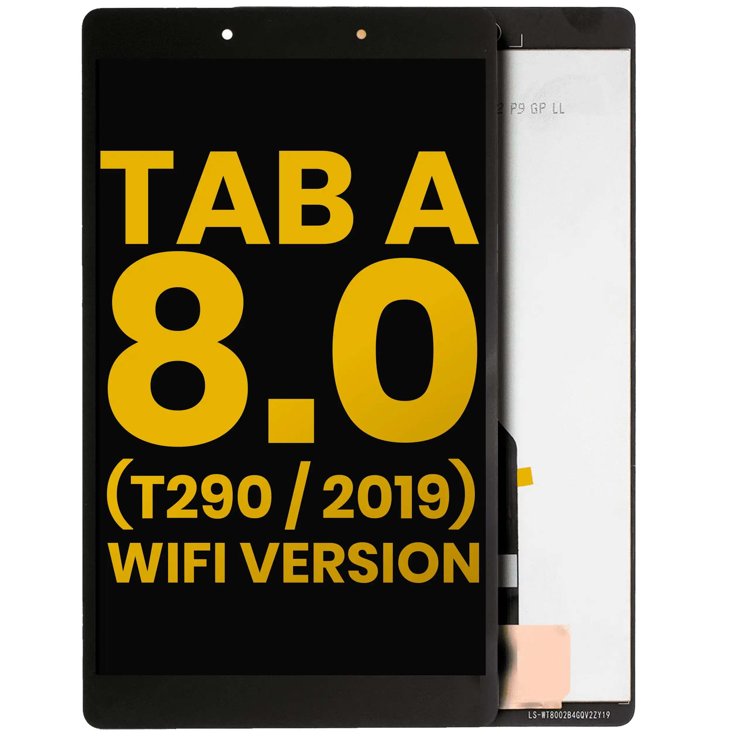 LCD Assembly Without Frame For Samsung Galaxy Tab A 8.0"  (T290) (2019) (WiFi Version) (Refurbished) (Black)