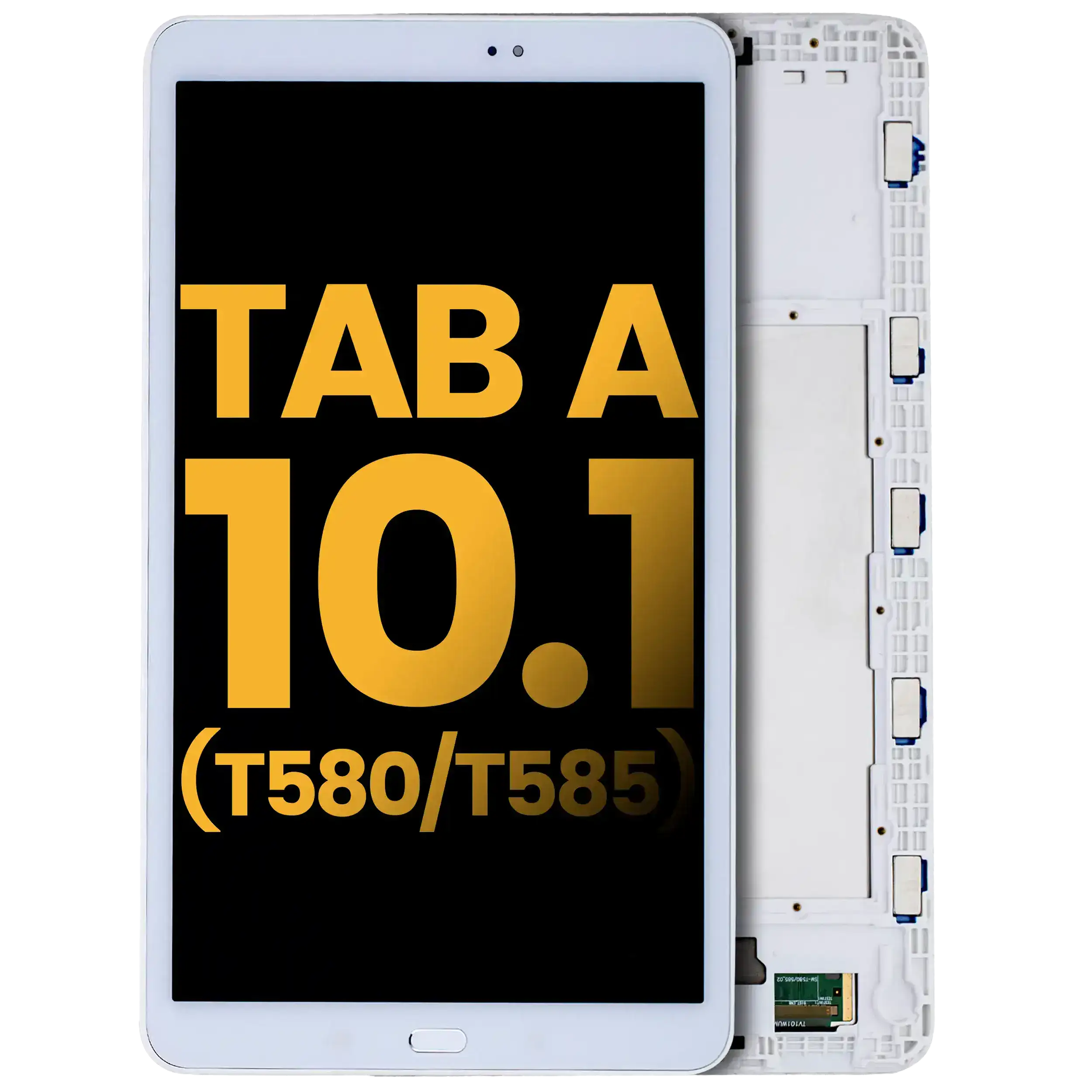 LCD Assembly With Frame For Samsung Tab A (10.1" / 2016) (T580 / T585) (Refurbished) (White)