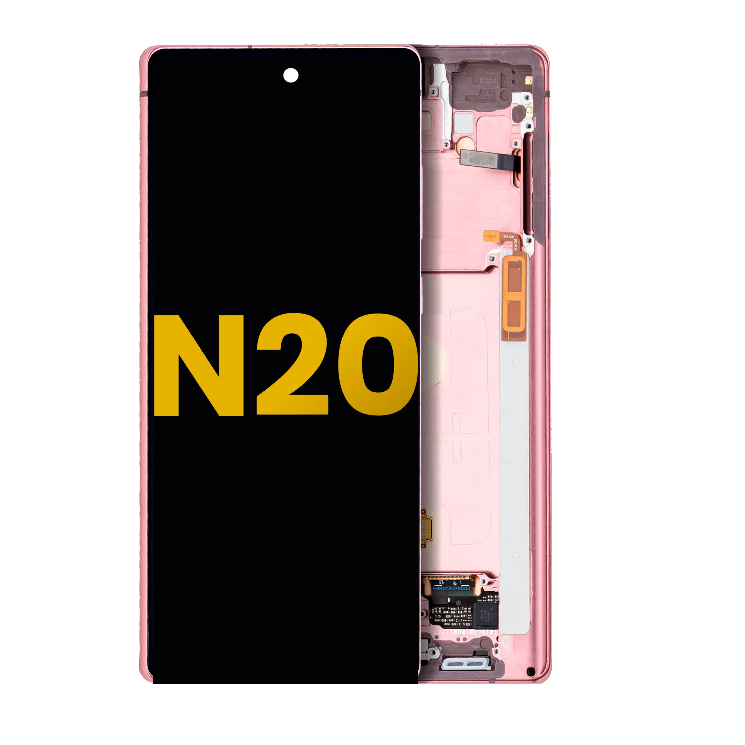 OLED Assembly With Frame For Samsung Galaxy Note 20 5G (Refurbished) (Mystic Bronze)