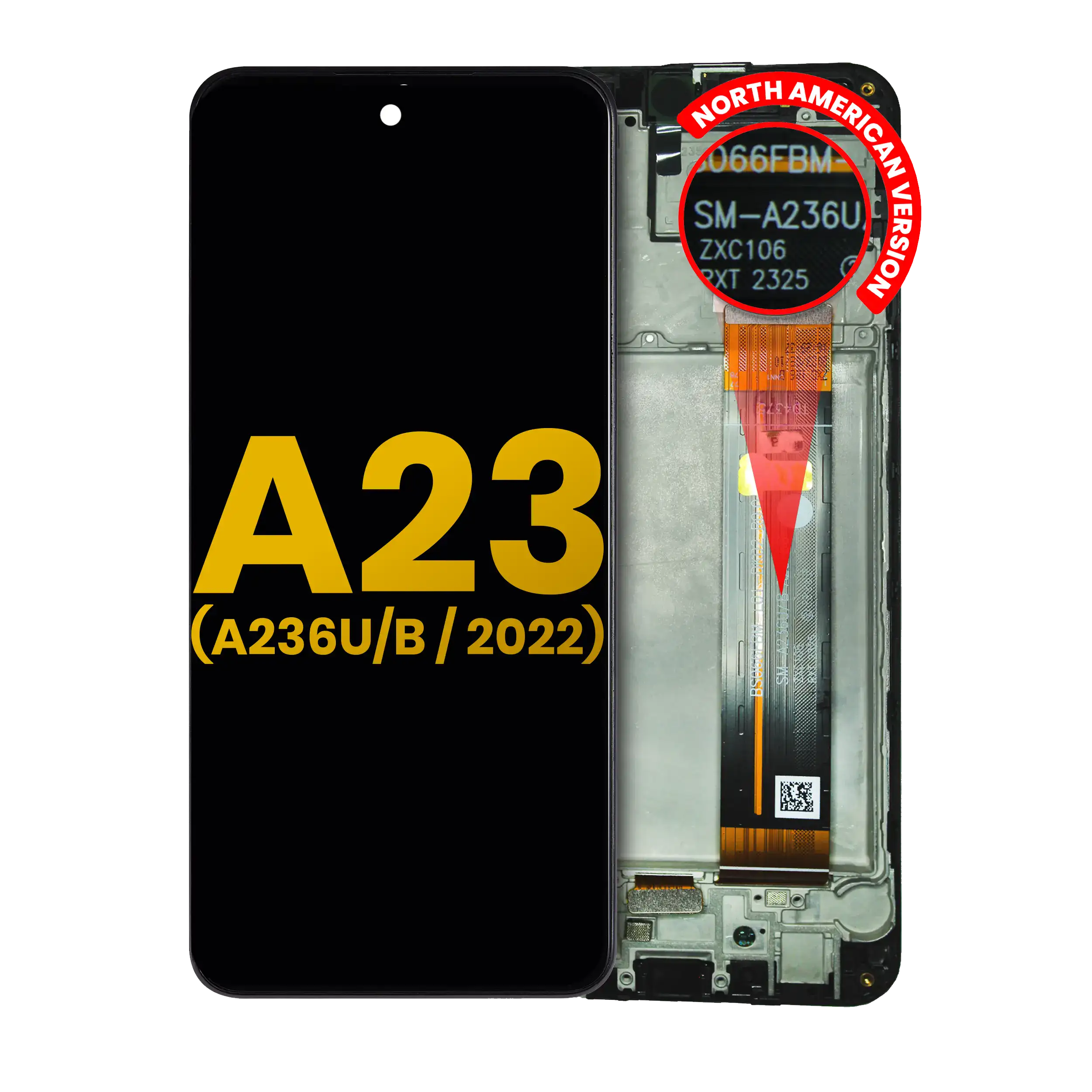 LCD Assembly With Frame For Samsung Galaxy A23 5G (A236U/B / 2022) (North American U/B Version) (Refurbished) (All Colors)