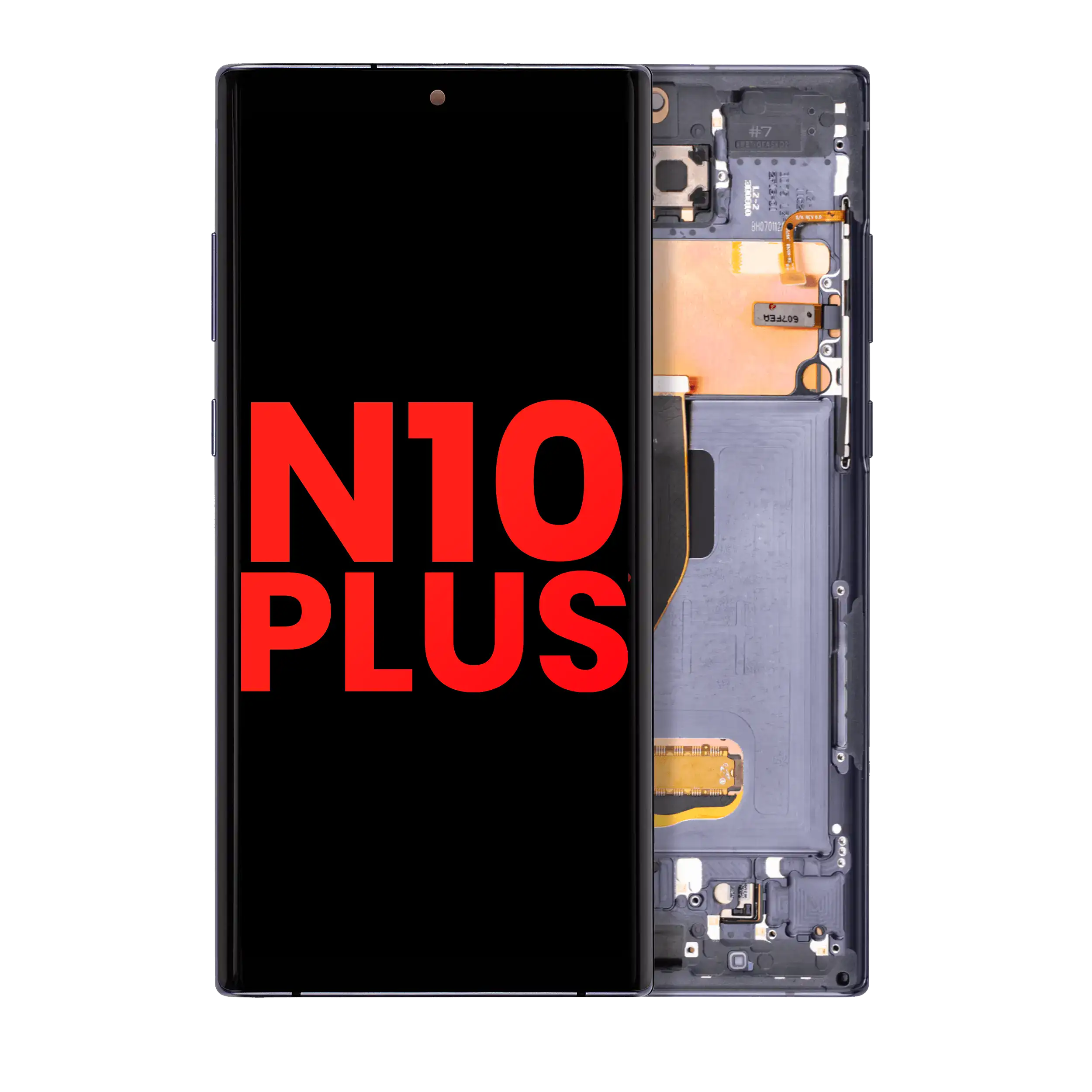 OLED Assembly With Frame For Samsung Galaxy Note 10 Plus / 5G (Aftermarket Plus) (Aura Black)