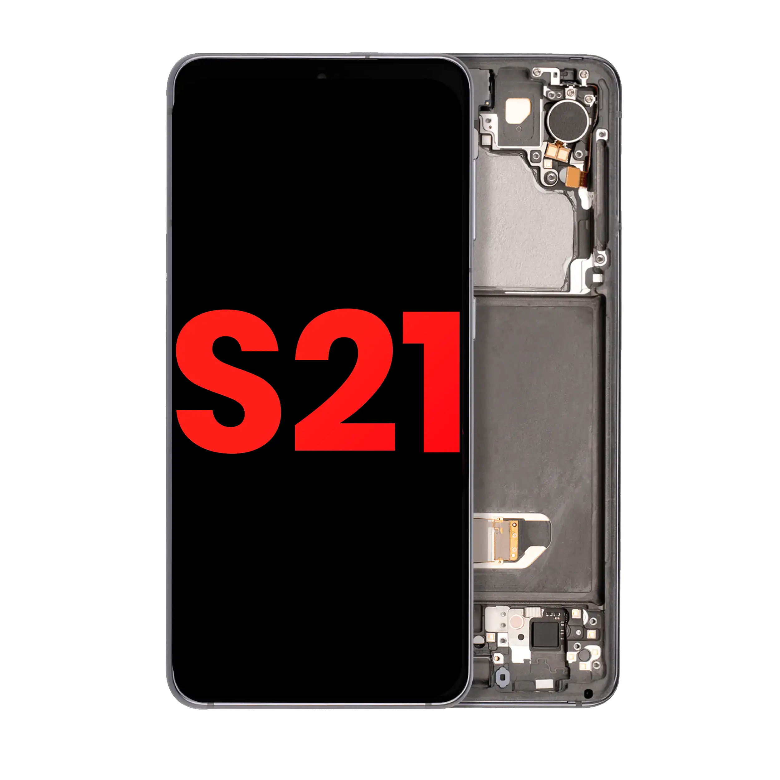 OLED Assembly With Frame For Samsung Galaxy S21 5G (Aftermarket Plus) (Phantom Gray)