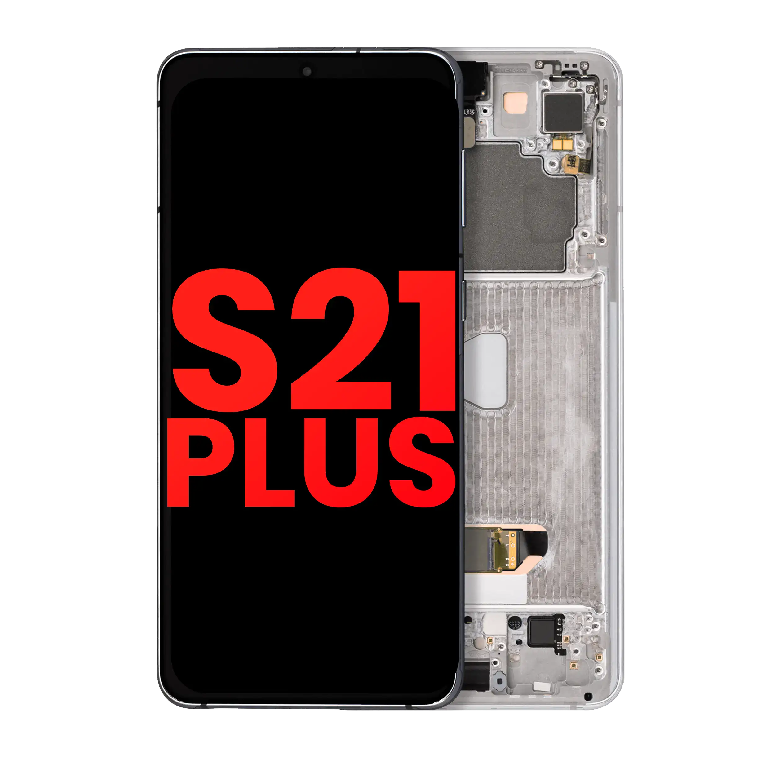 OLED Assembly With Frame For Samsung Galaxy S21 Plus 5G (Aftermarket Plus) (Phantom Silver)