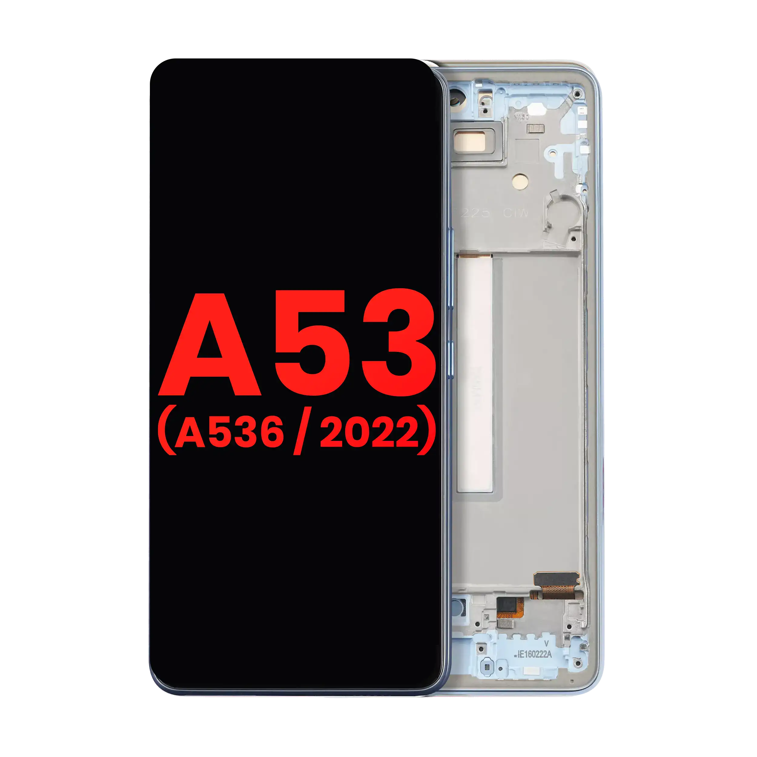 OLED Assembly With Frame For Samsung Galaxy A53 5G ( A536 / 2022) (6.36") (Aftermarket Plus) (Blue)