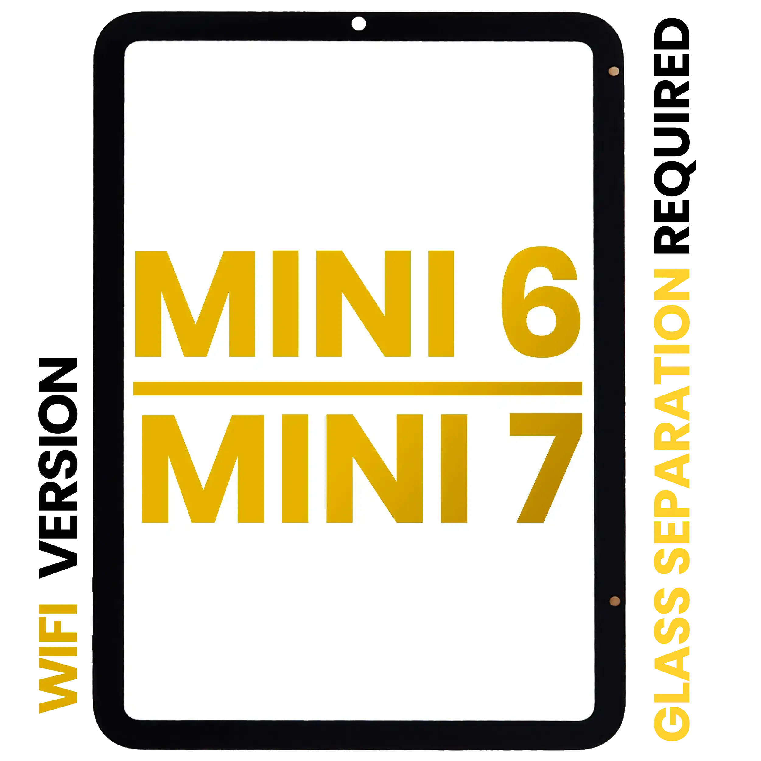 Digitizer For iPad Mini 6 (2021) / Mini 7 (2024) (WiFi Only) (Glass Separation Required) (Premium) (All Colors)