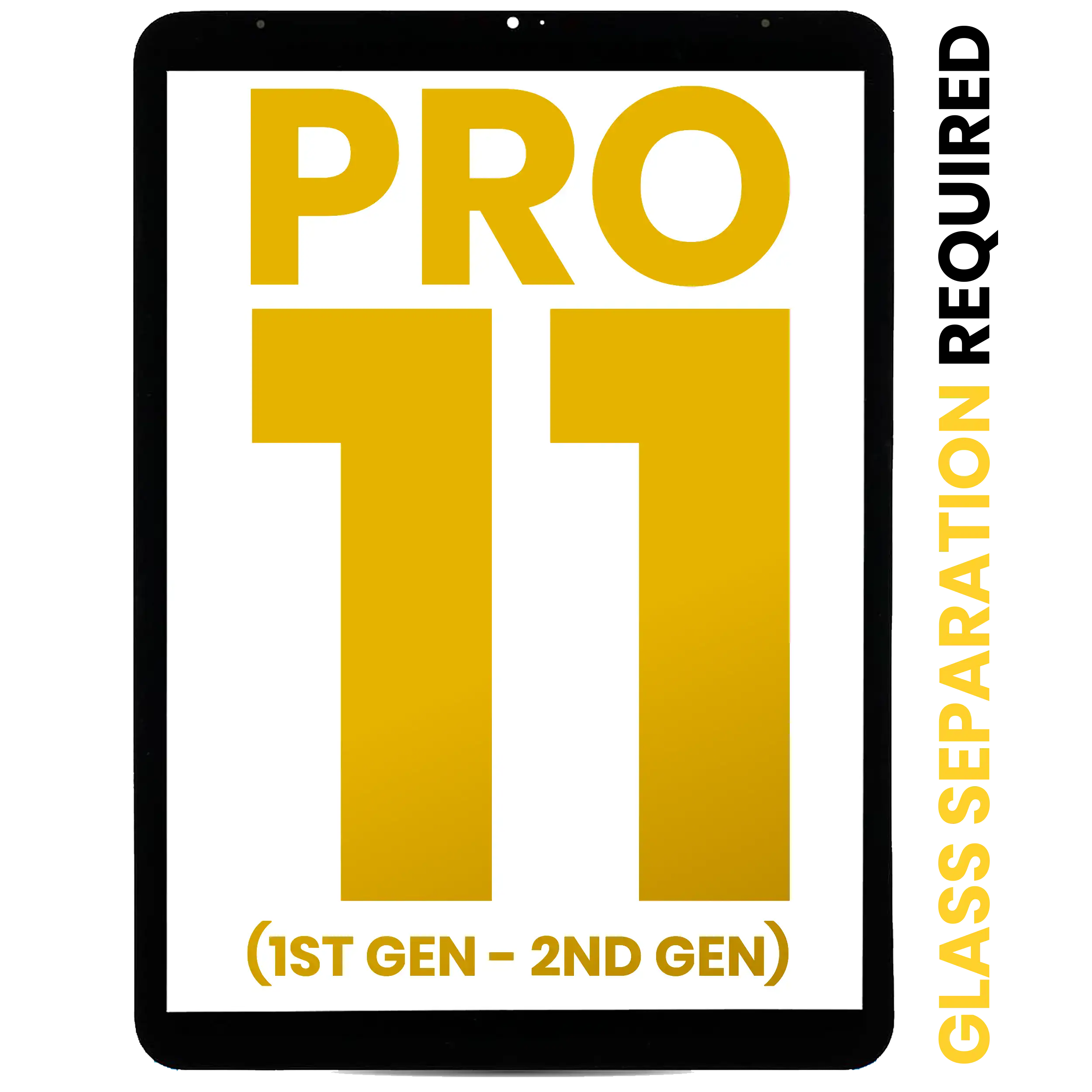 Digitizer For iPad Pro 11" 1st Gen (2018) / iPad Pro 11" 2nd Gen (2020) (Glass Separation Required) (Premium) (All Colors)