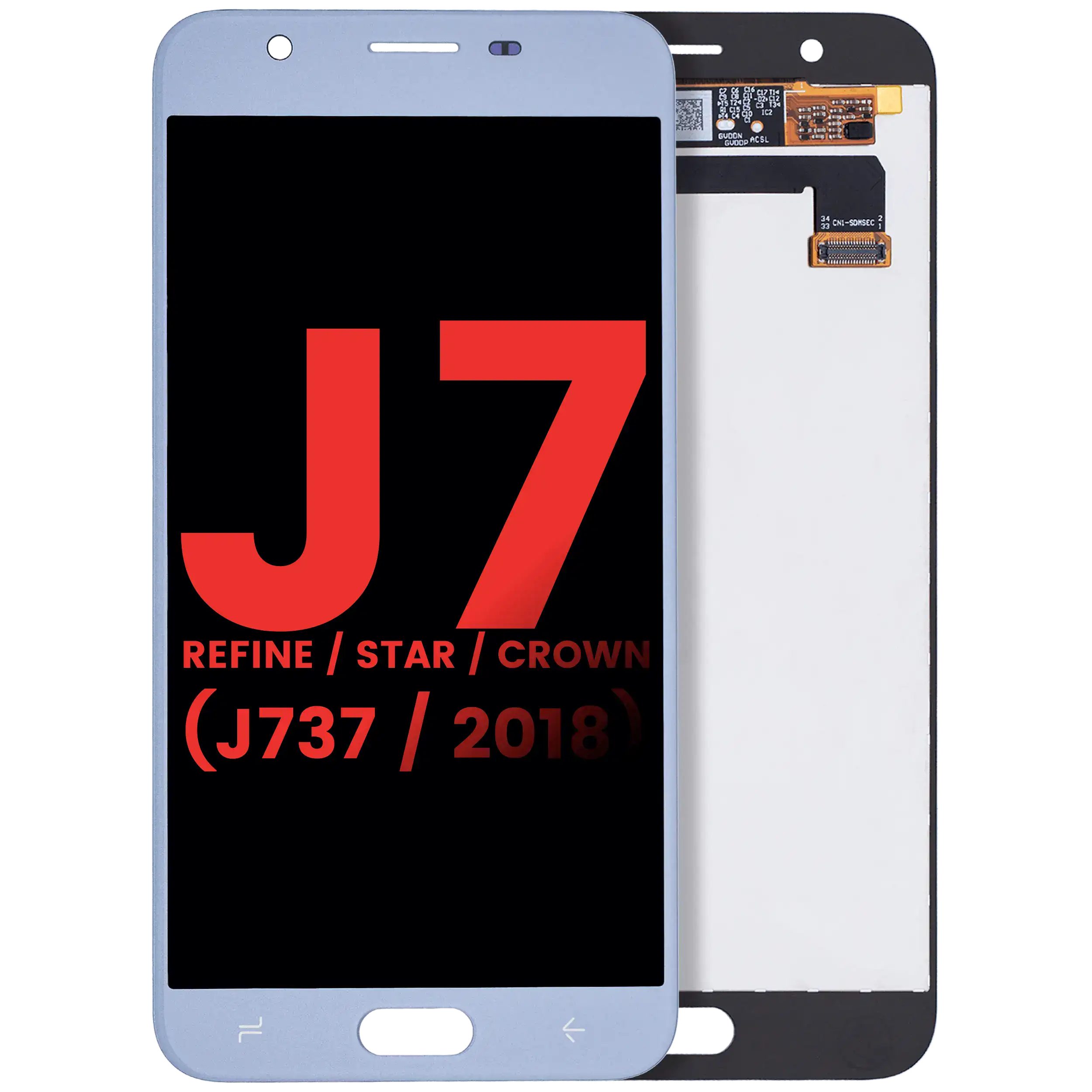 LCD Assembly Without Frame For Samsung Galaxy J7 Refine / Star / Crown  (J737 / 2018) (Aftermarket Plus) (Blue)