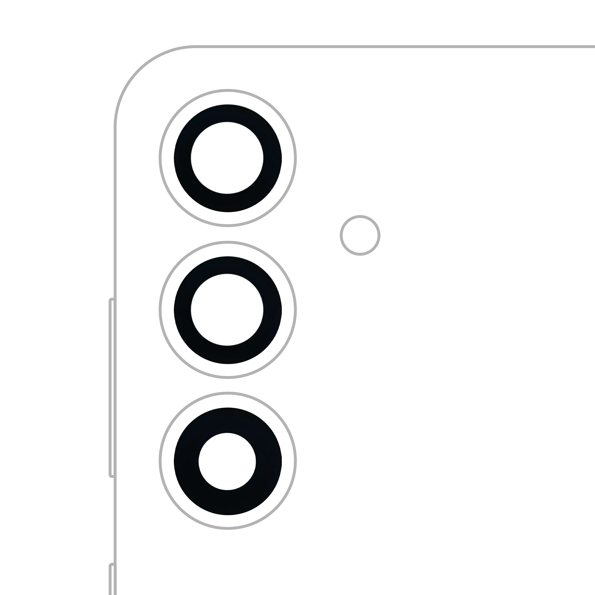 Back Camera Lens (Glass Only) With Adhesive For Samsung Galaxy S25 5G (3 Piece Set) (All Colors)