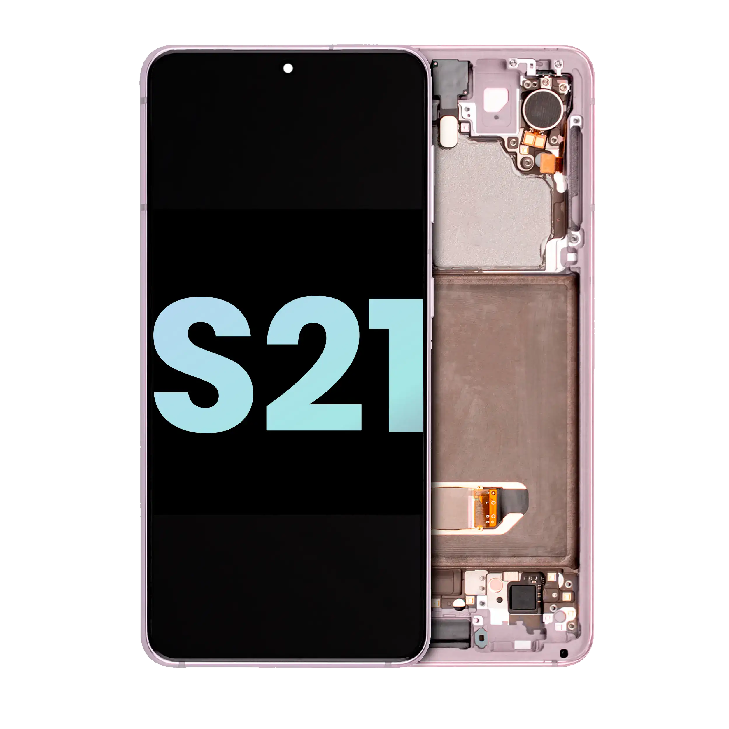 OLED Assembly With Frame For Samsung Galaxy S21 5G (Service Pack) (Phantom Pink)